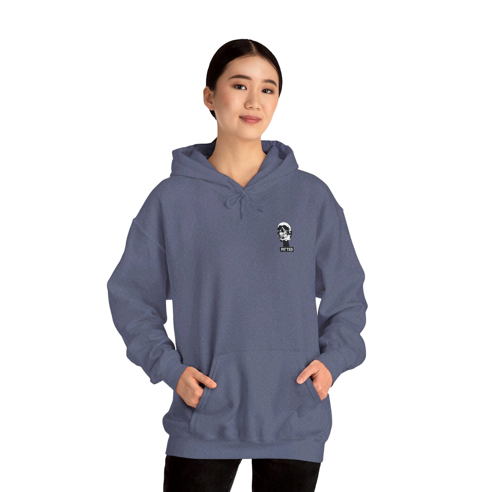 PITTED Hell on a Surf Board Hoodie – Bold, Warm, Sustainable

