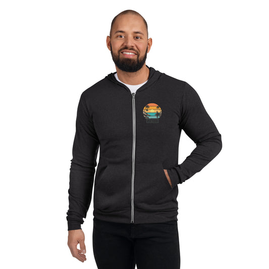 Beach Life Men's Zip-Up Hoodie - Stylish & Comfortable