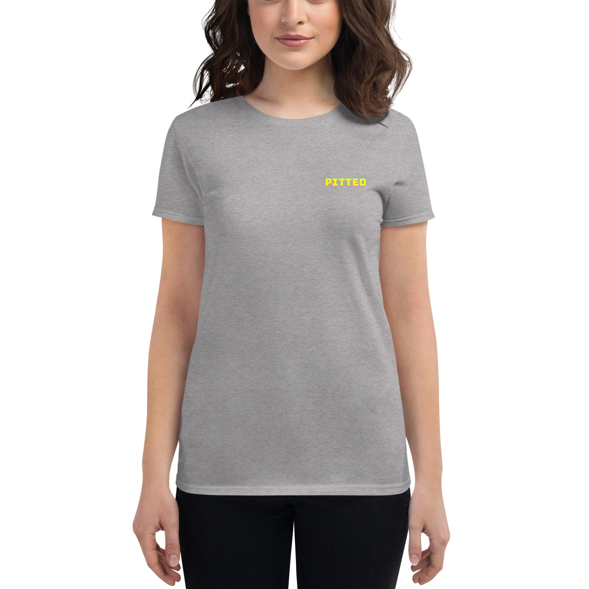 Bold Phased Yellow Women's Graphic Tee | PITTED Surf Apparel