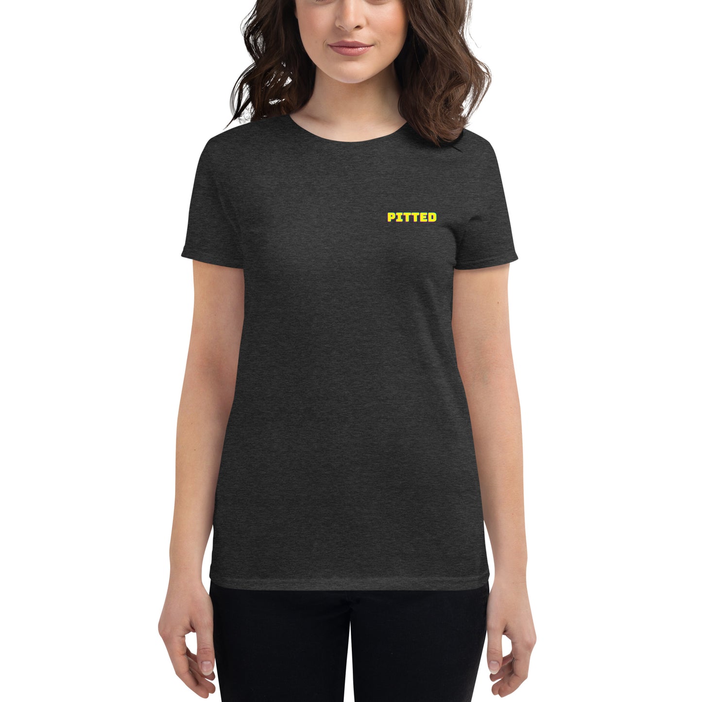Bold Phased Yellow Women's Graphic Tee | PITTED Surf Apparel