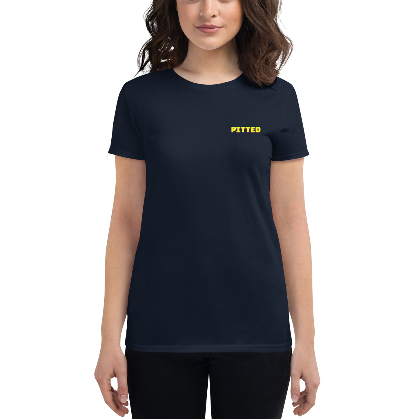 Bold Phased Yellow Women's Graphic Tee | PITTED Surf Apparel