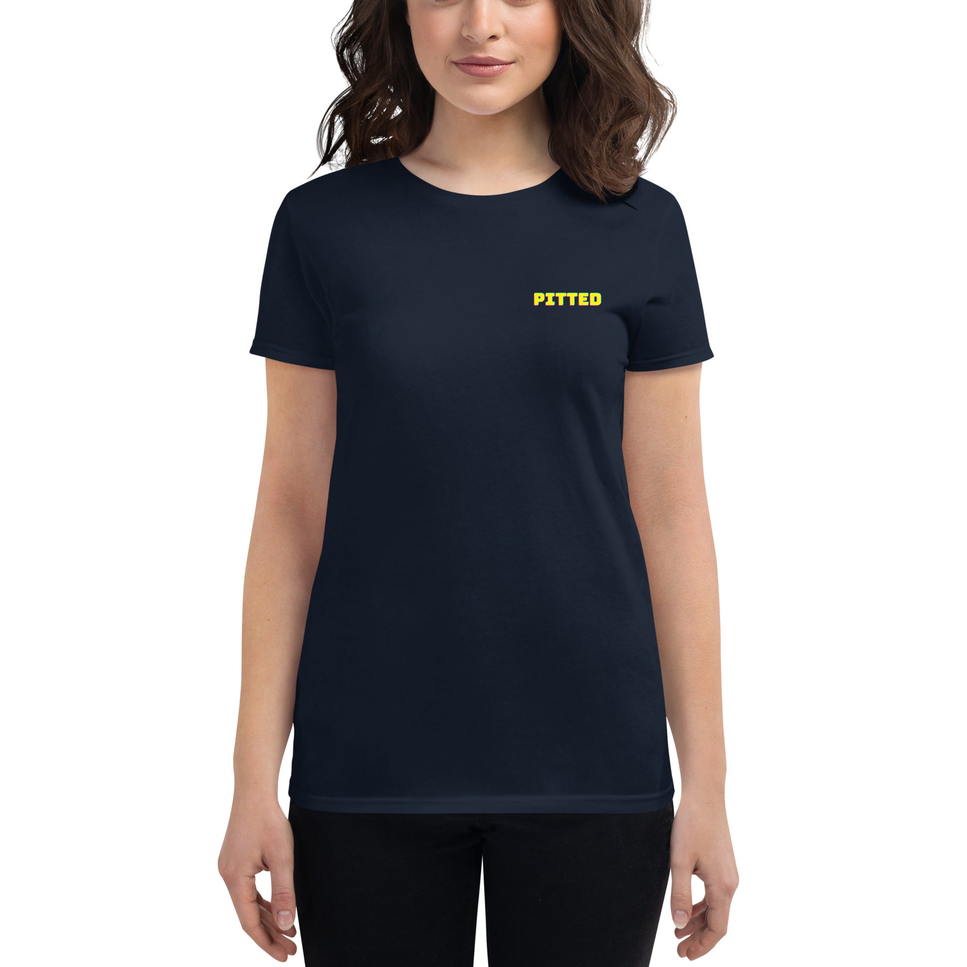 Bold Phased Yellow Women's Graphic Tee | PITTED Surf Apparel