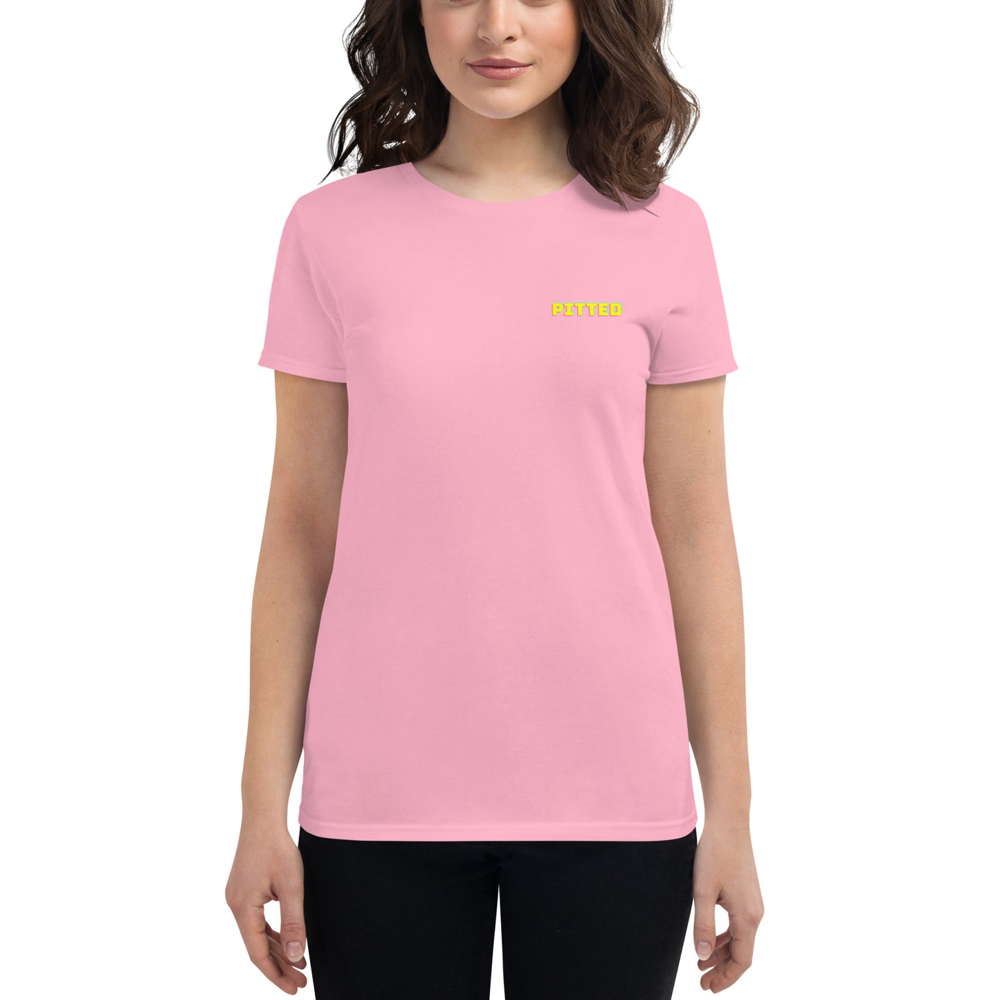 Bold Phased Yellow Women's Graphic Tee | PITTED Surf Apparel