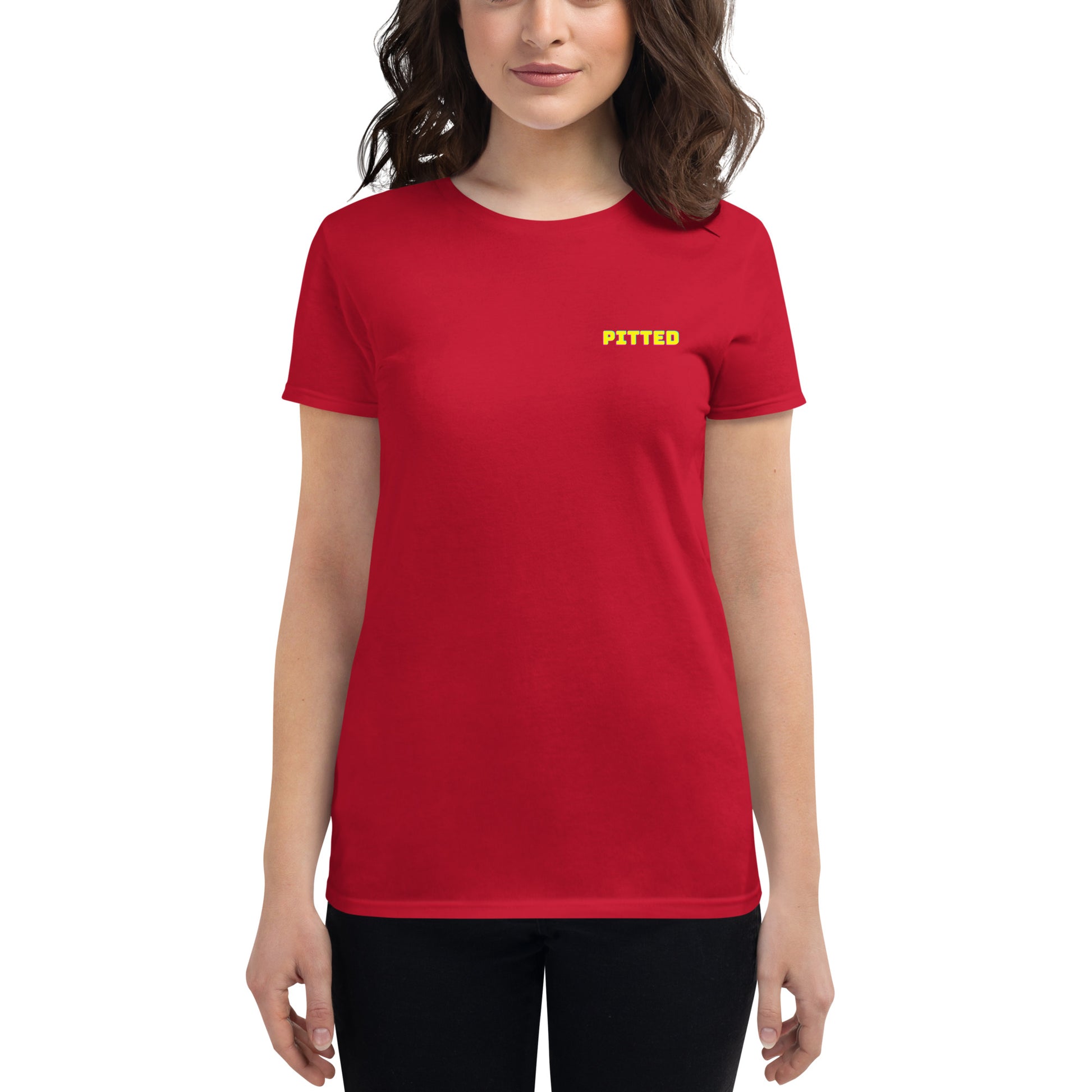 Bold Phased Yellow Women's Graphic Tee | PITTED Surf Apparel