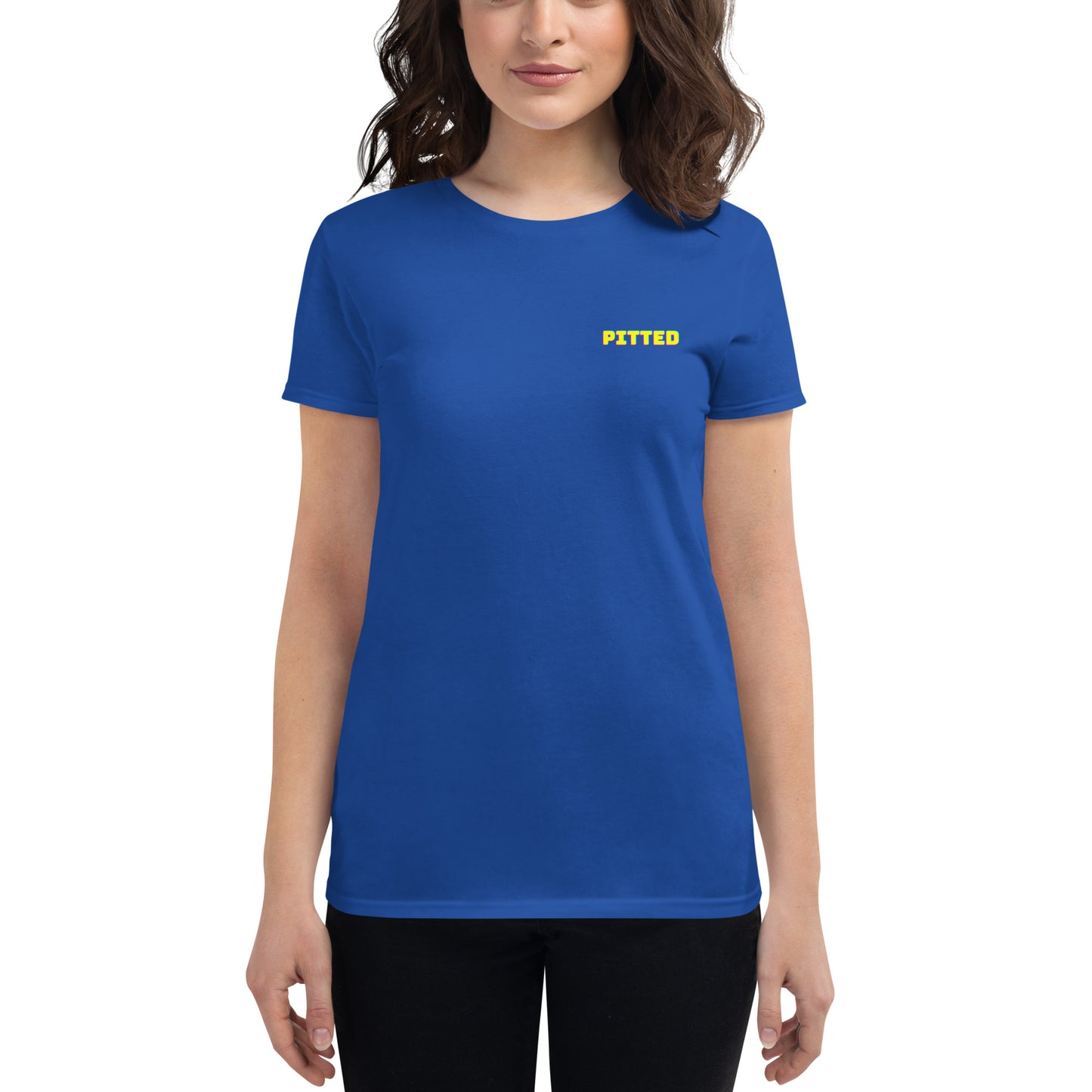 Bold Phased Yellow Women's Graphic Tee | PITTED Surf Apparel