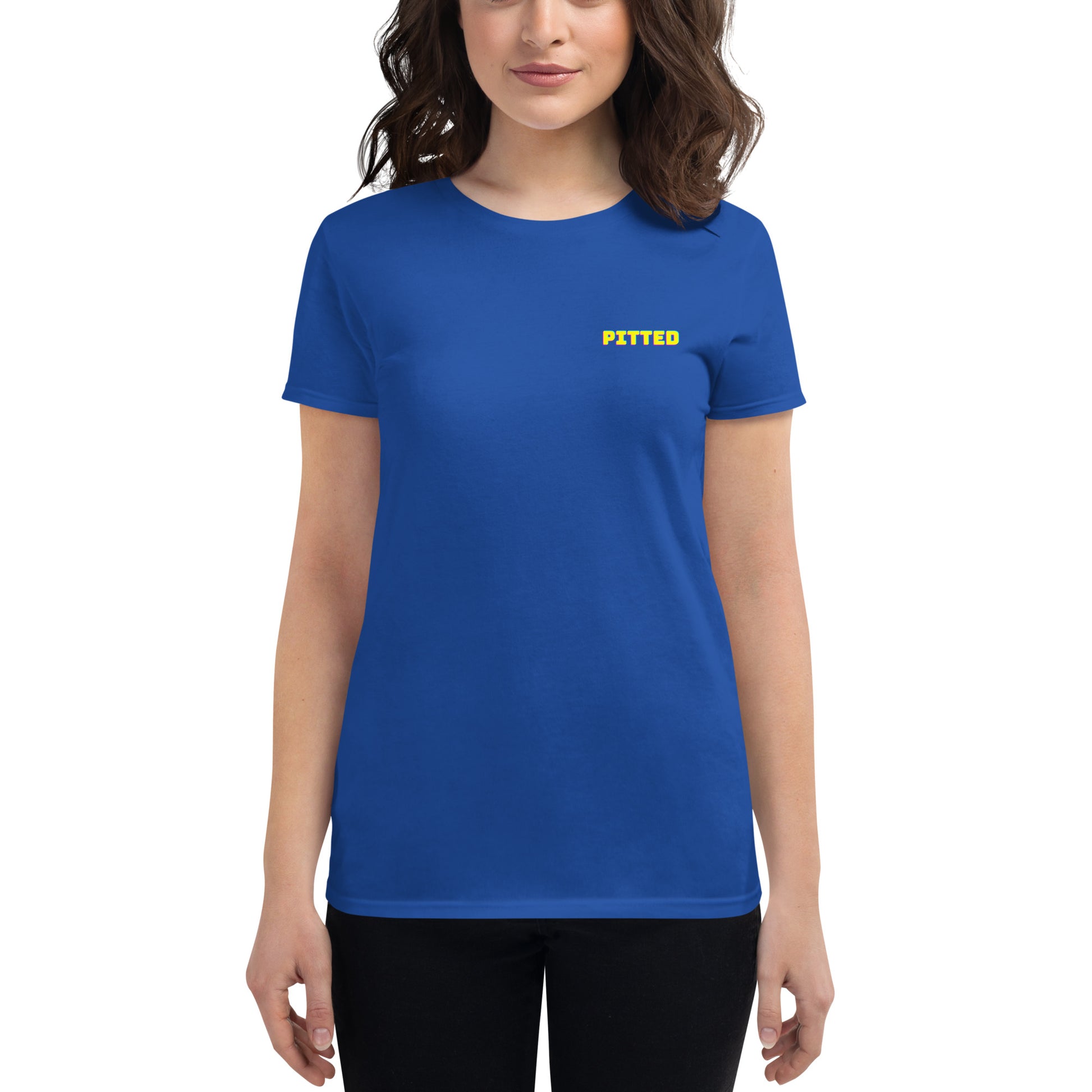 Bold Phased Yellow Women's Graphic Tee | PITTED Surf Apparel