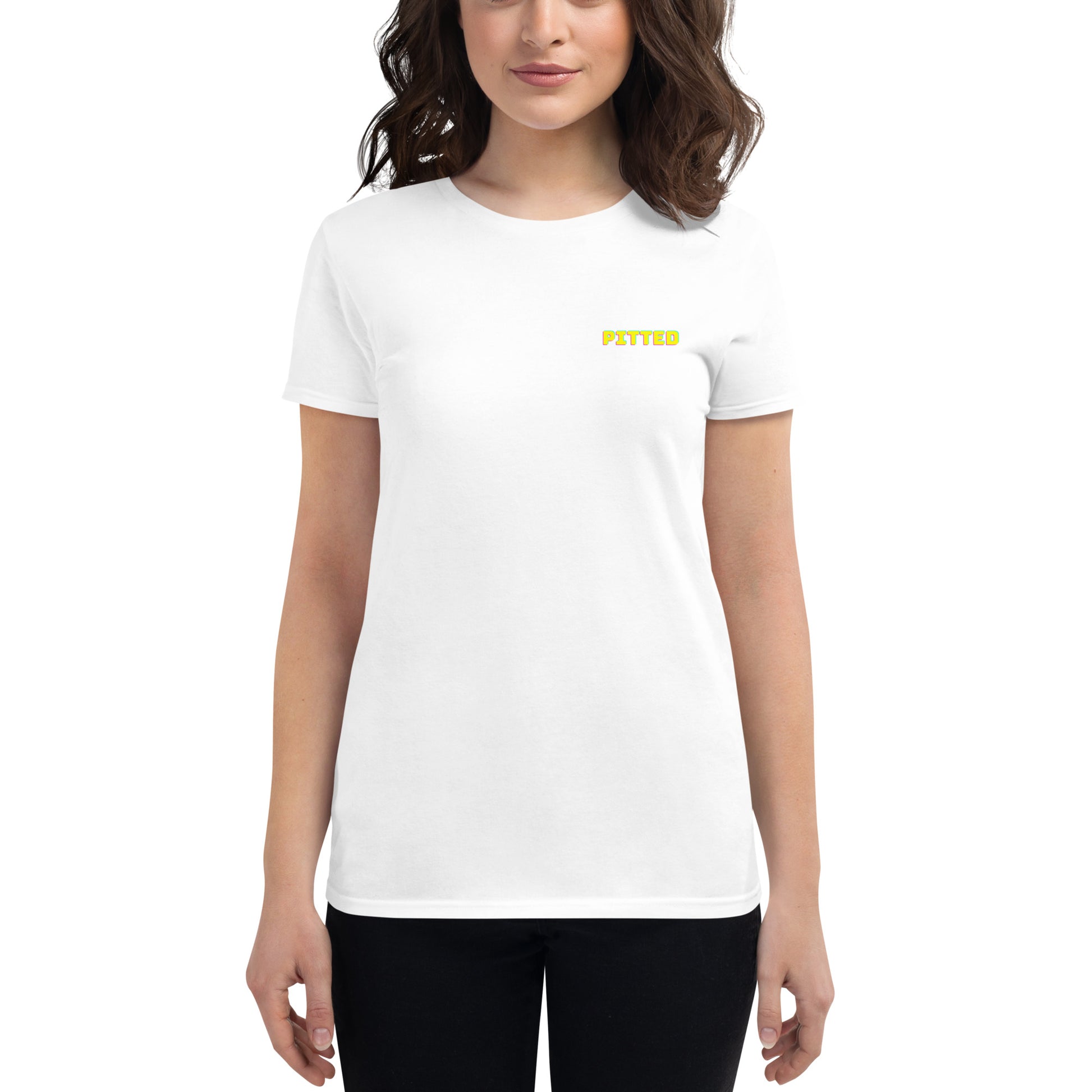 Bold Phased Yellow Women's Graphic Tee | PITTED Surf Apparel