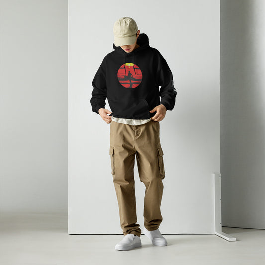 Burning Red Sunset Hoodie – Bold Comfort for Every Day
