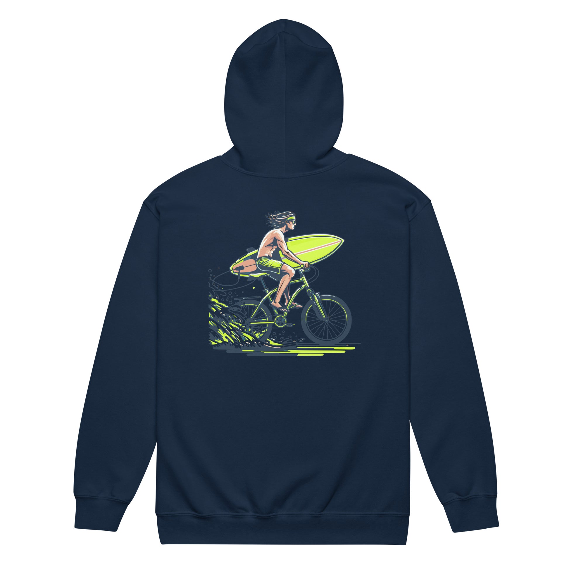 Can’t Catch Me PITTED Hoodie: Comfort Meets Bold Style Zip Up Navy Back 