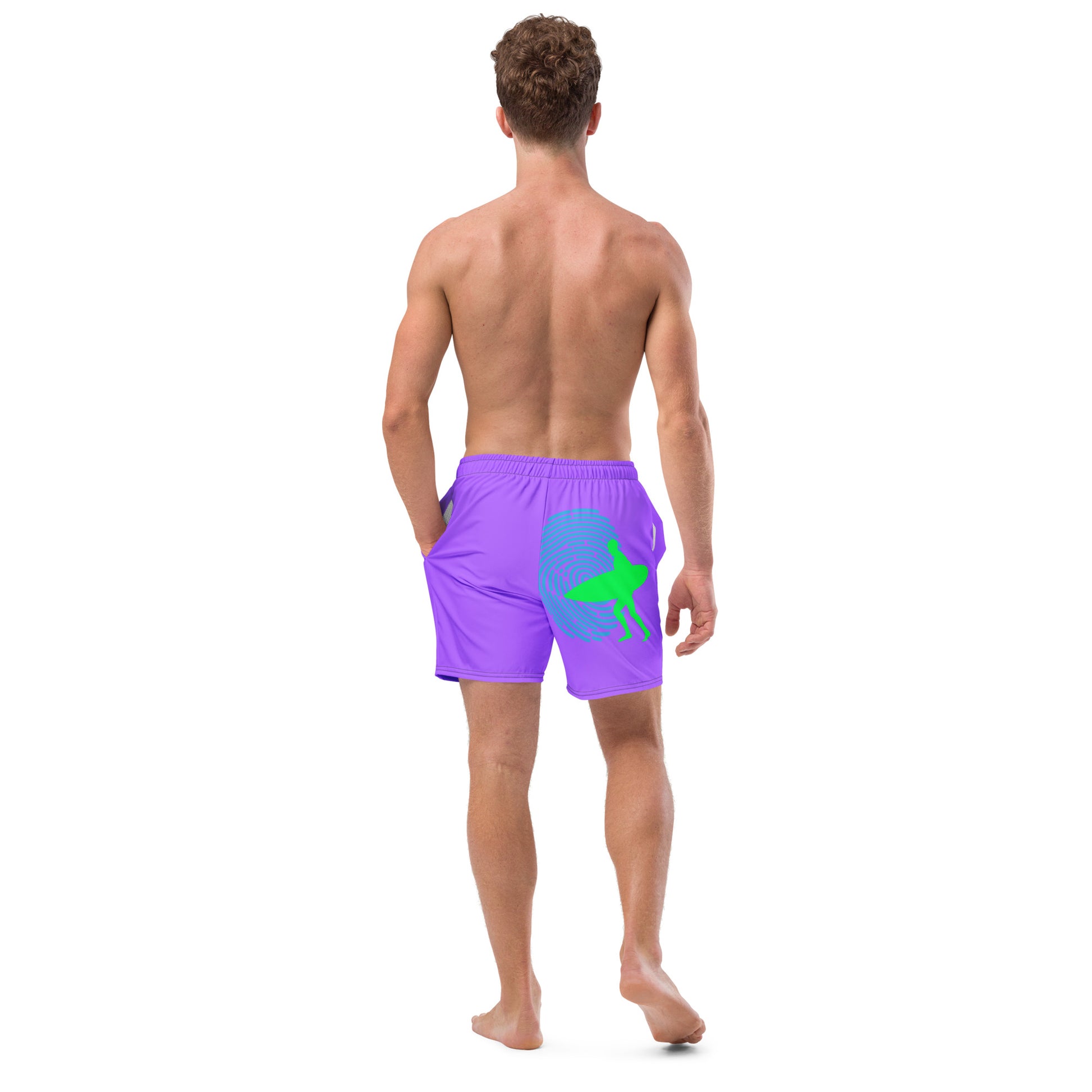 PITTED Synthwave Surfer Board Shorts: Ultimate Surf Gear