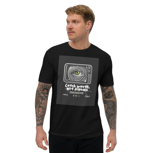 Catch Waves Not Signals Tee – Surf Style with Ultimate Comfort