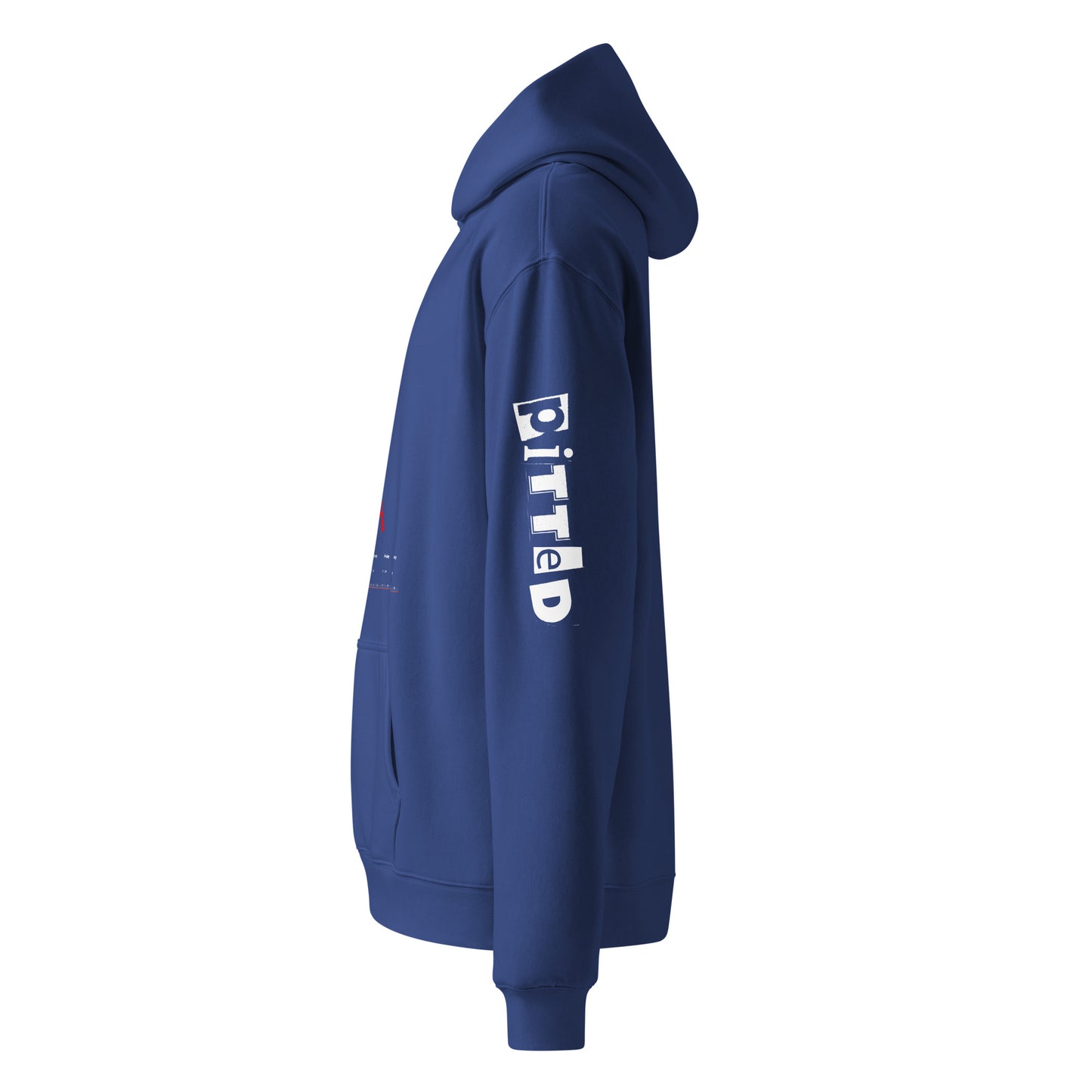 Come On PITTED Hoodie: Bold Style, Sustainable Comfort Cobalt Left