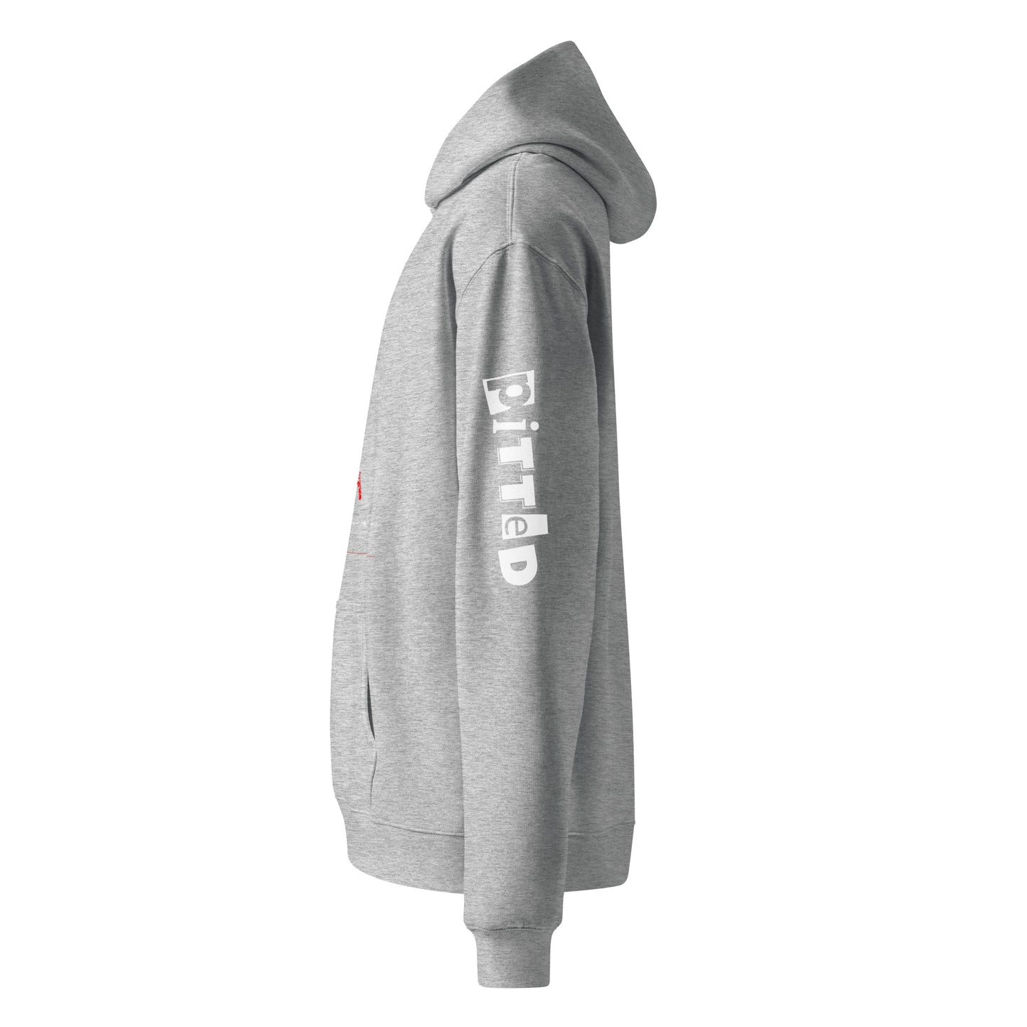 Come On PITTED Hoodie: Bold Style, Sustainable Comfort Athletic Heather Grey Left