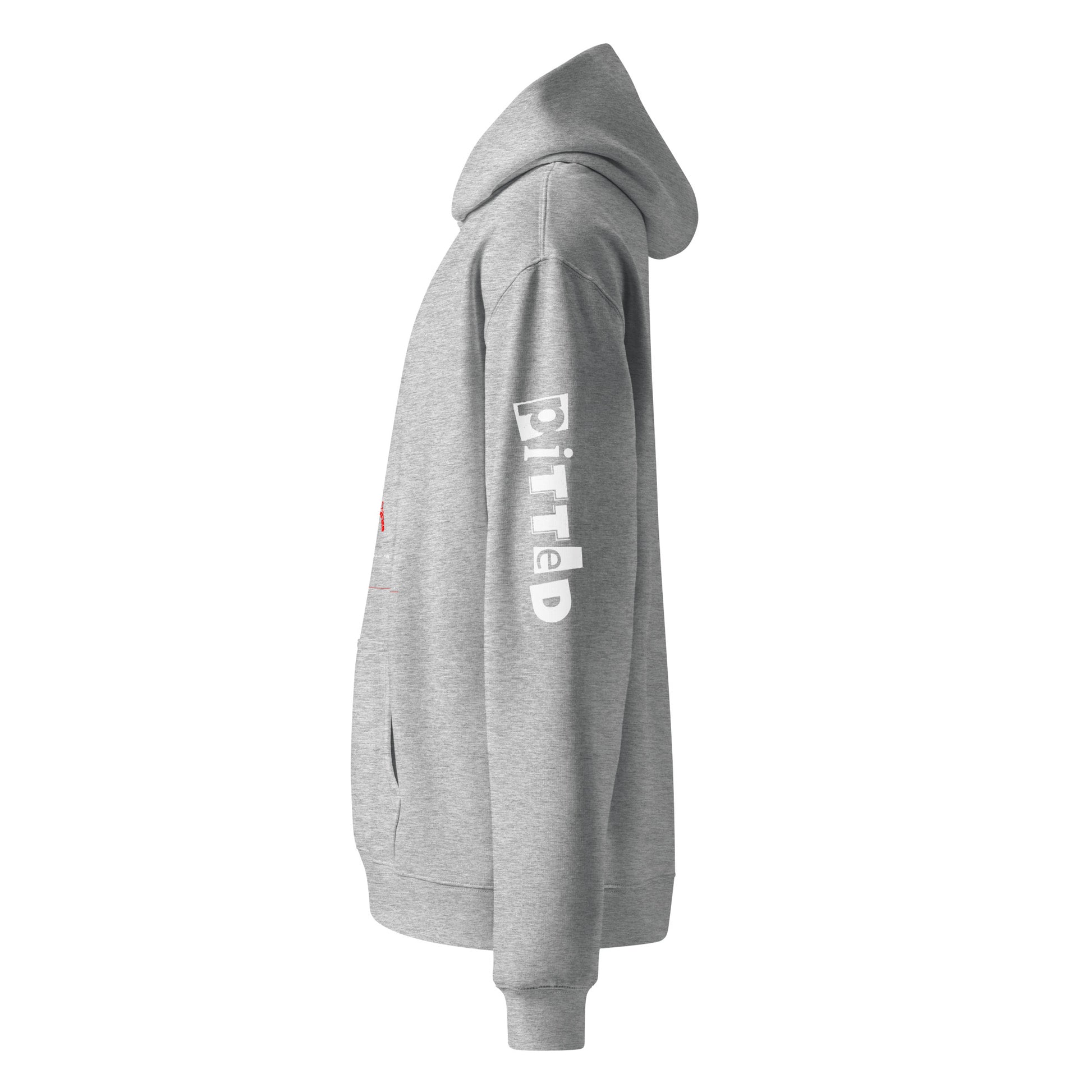 Come On PITTED Hoodie: Bold Style, Sustainable Comfort Athletic Heather Grey Left