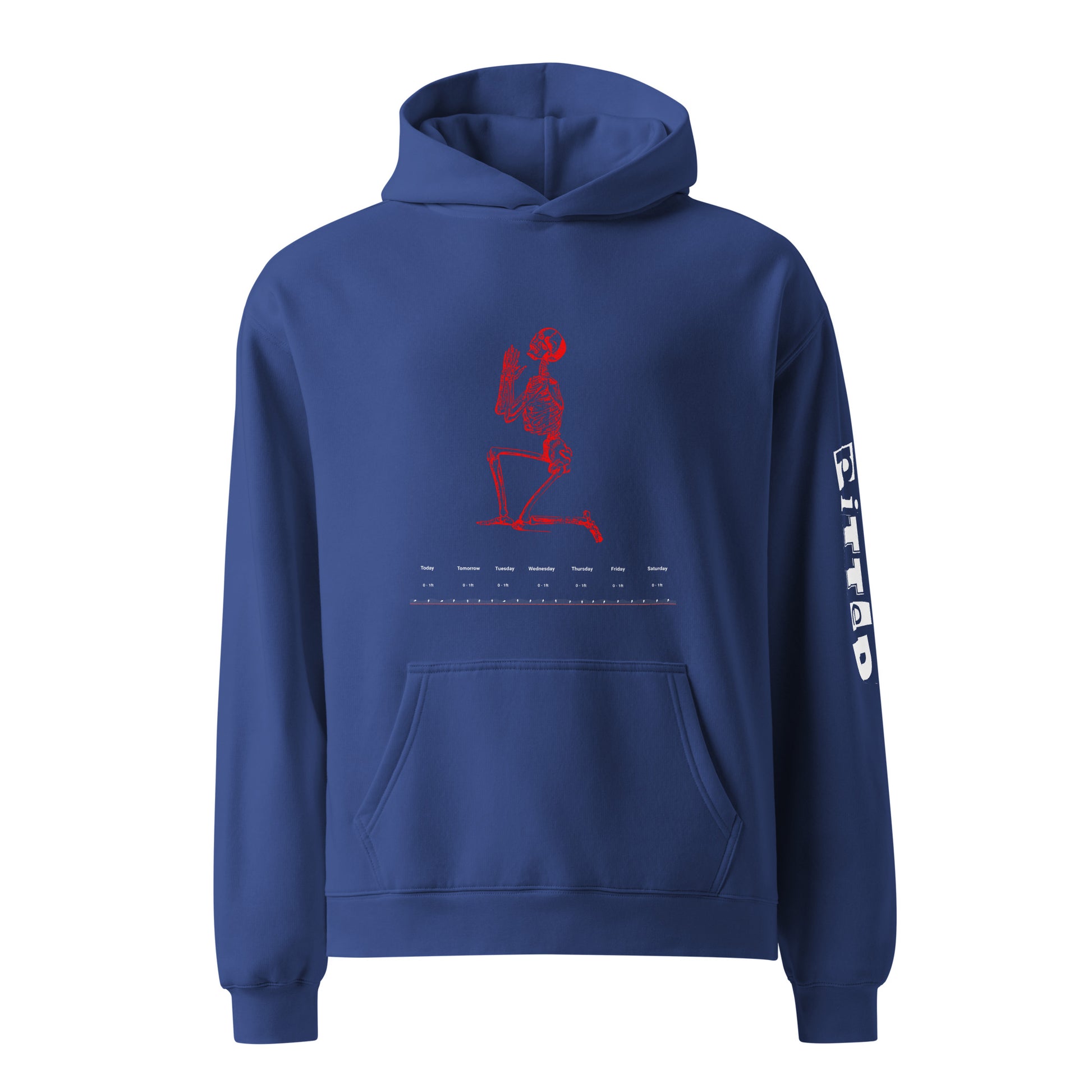 Come On PITTED Hoodie: Bold Style, Sustainable Comfort Cobalt Front