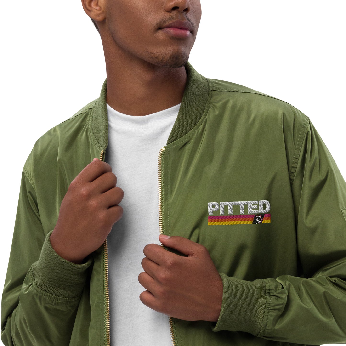 Eco-Friendly PITTED Bomber Jacket – Unisex, Sustainable & Stylish