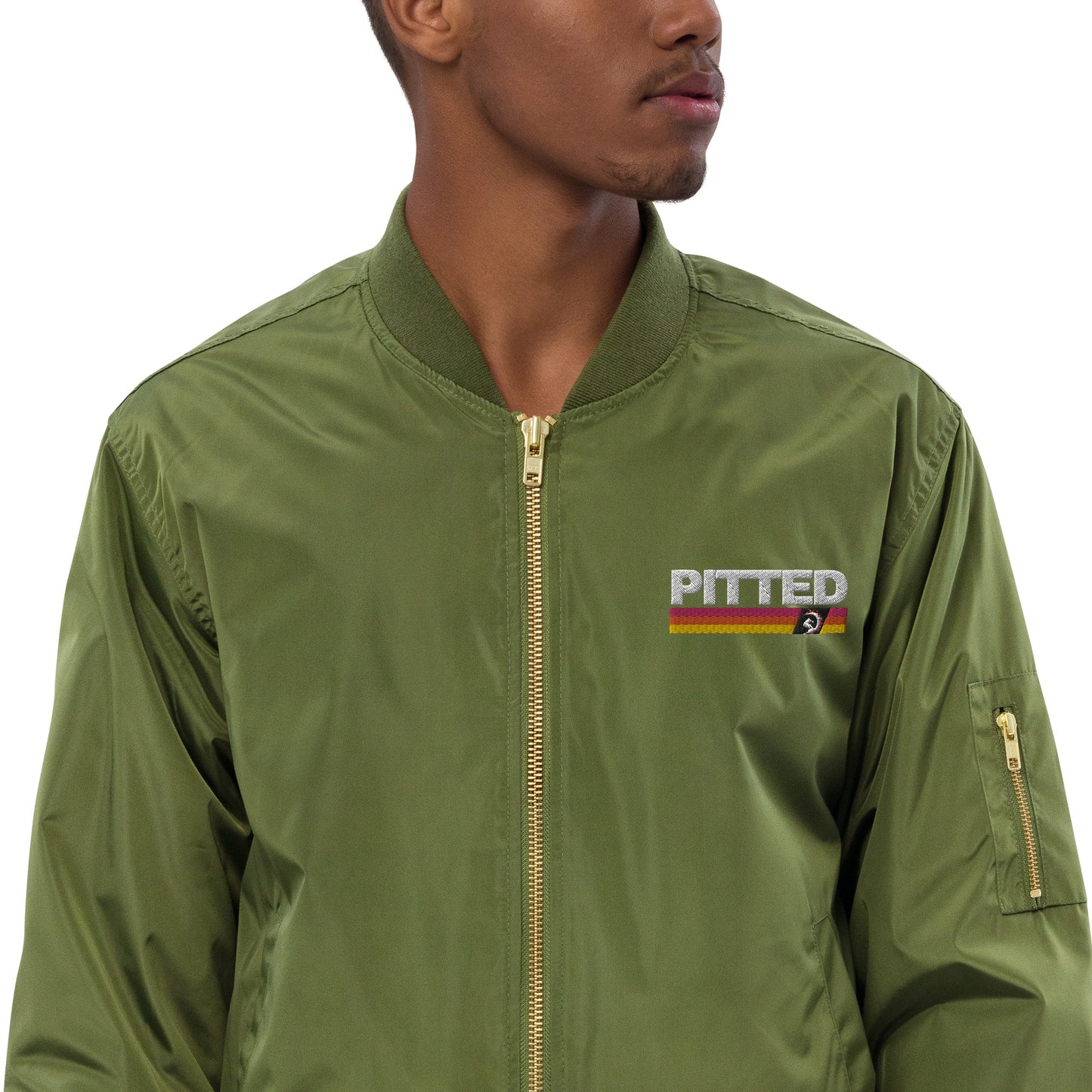 Eco-Friendly PITTED Bomber Jacket – Unisex, Sustainable & Stylish