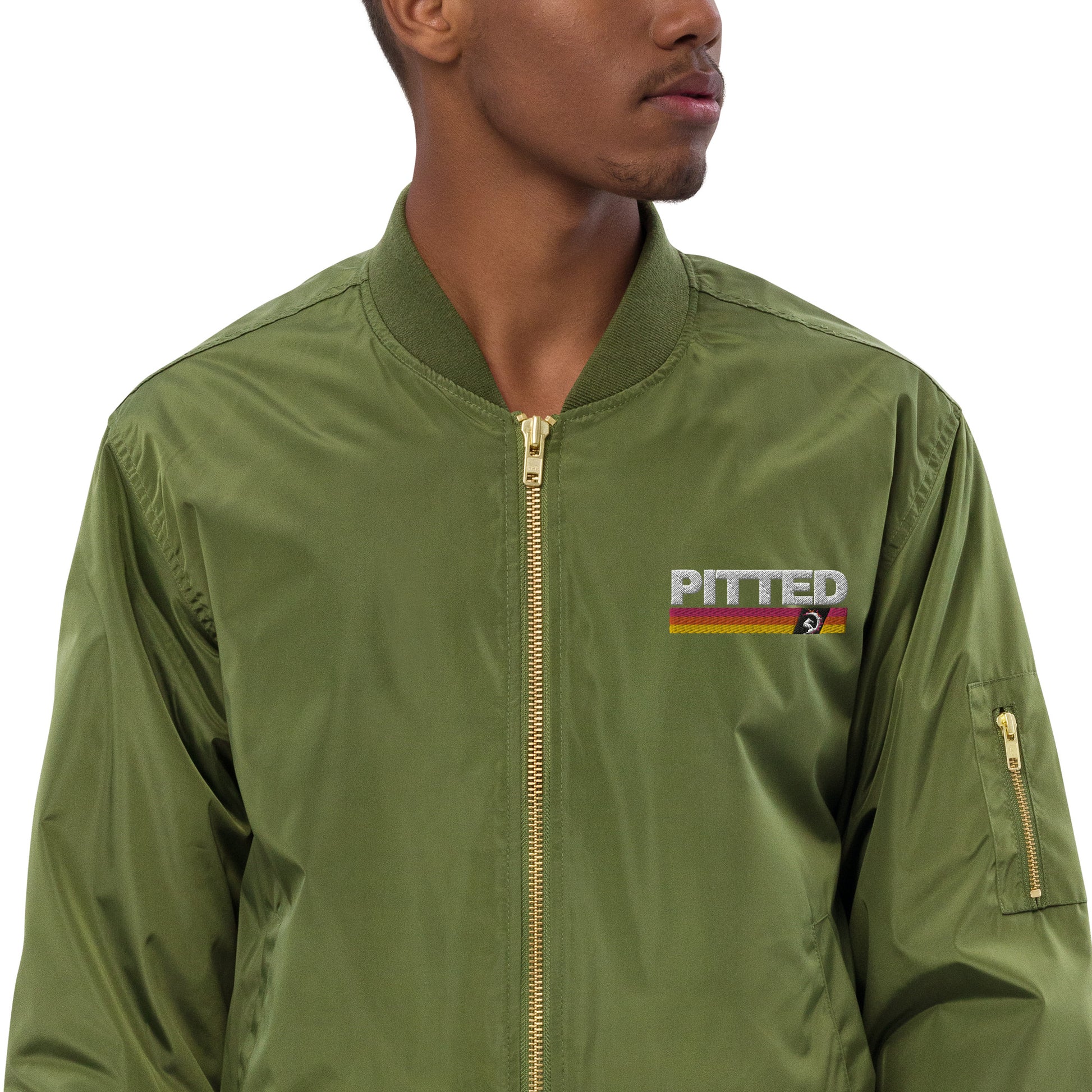 Eco-Friendly PITTED Bomber Jacket – Unisex, Sustainable & Stylish