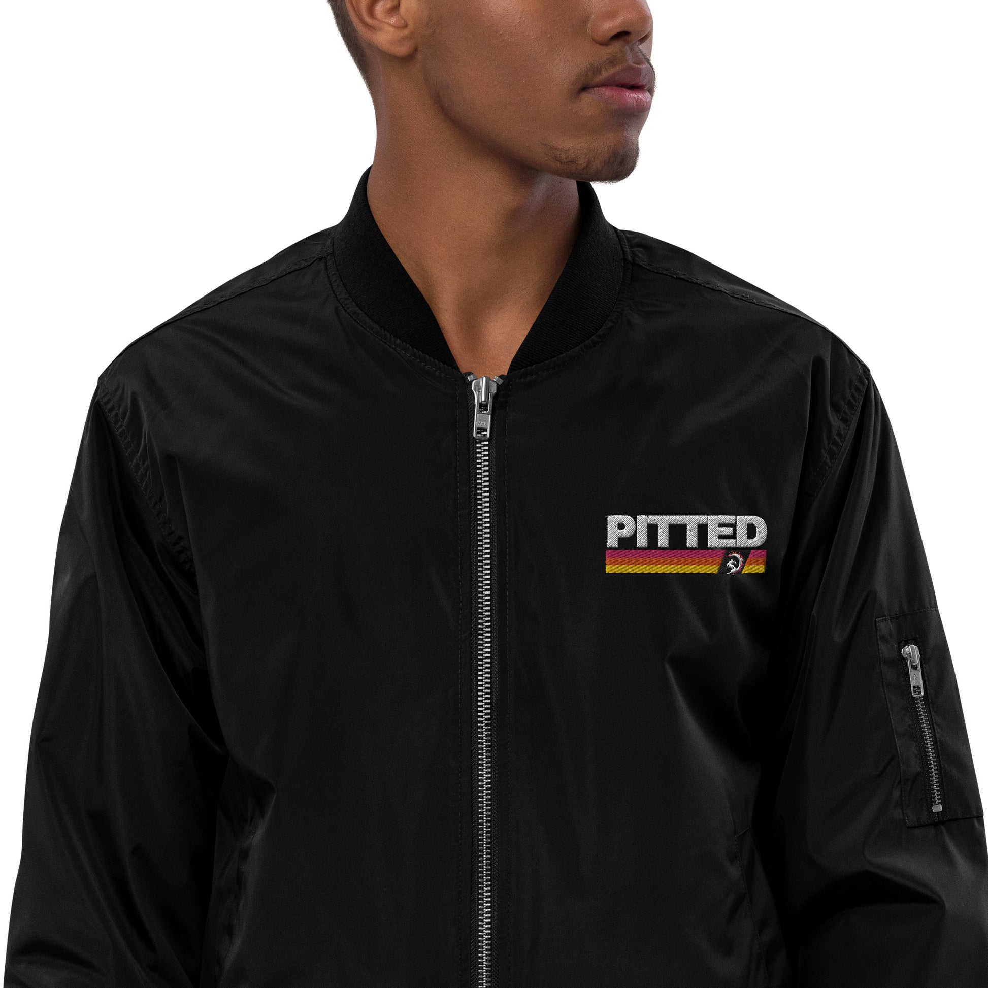 Eco-Friendly PITTED Bomber Jacket – Unisex, Sustainable & Stylish