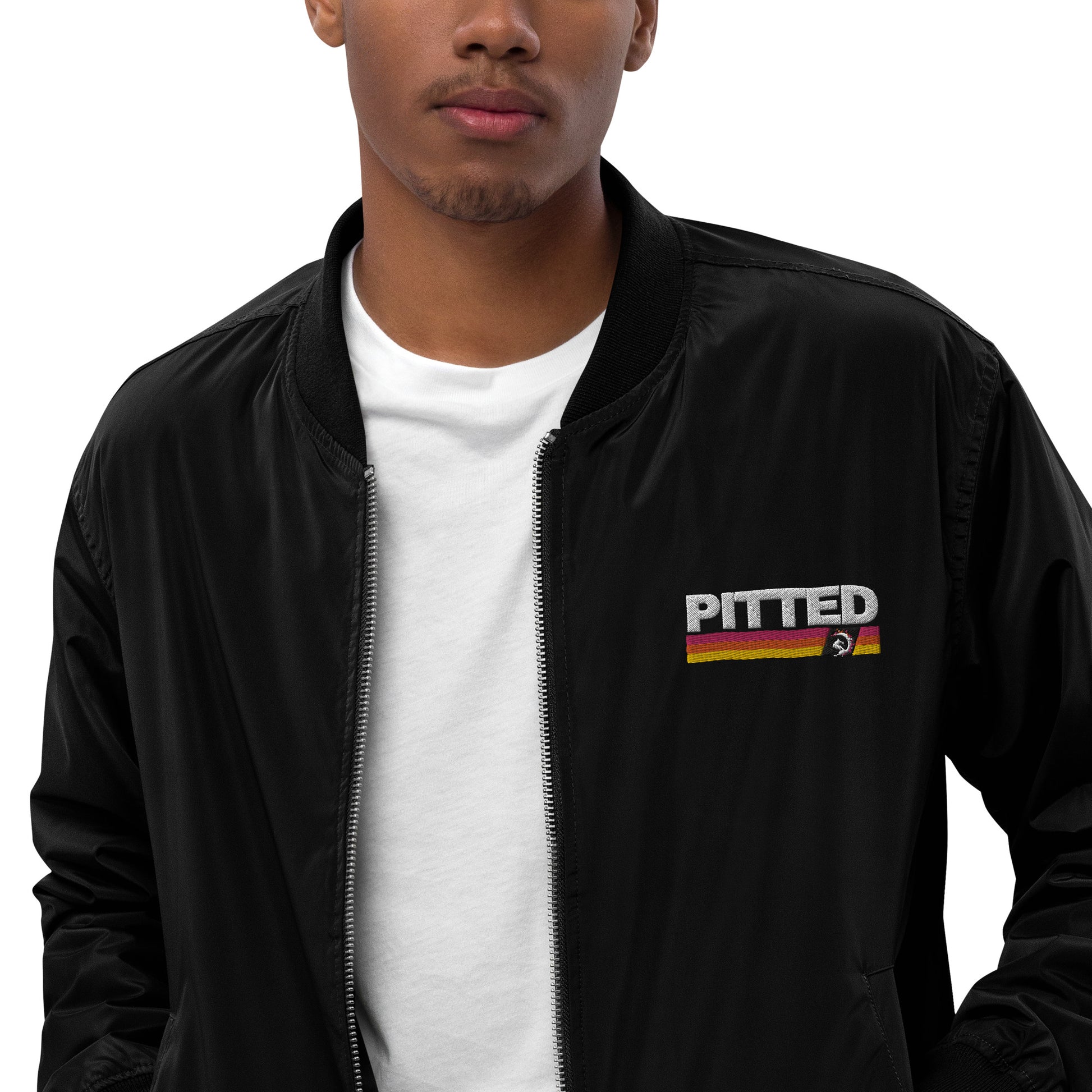 Eco-Friendly PITTED Bomber Jacket – Unisex, Sustainable & Stylish
