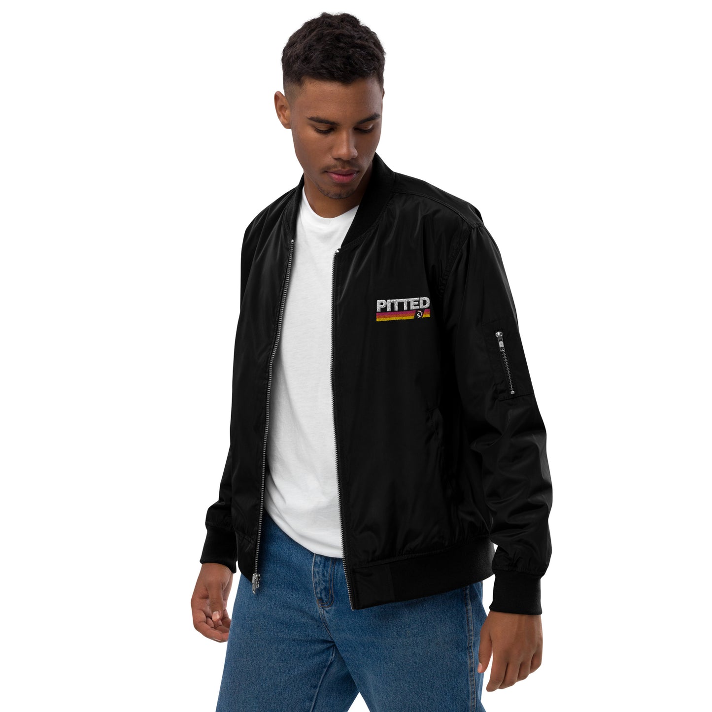 Eco-Friendly PITTED Bomber Jacket – Unisex, Sustainable & Stylish