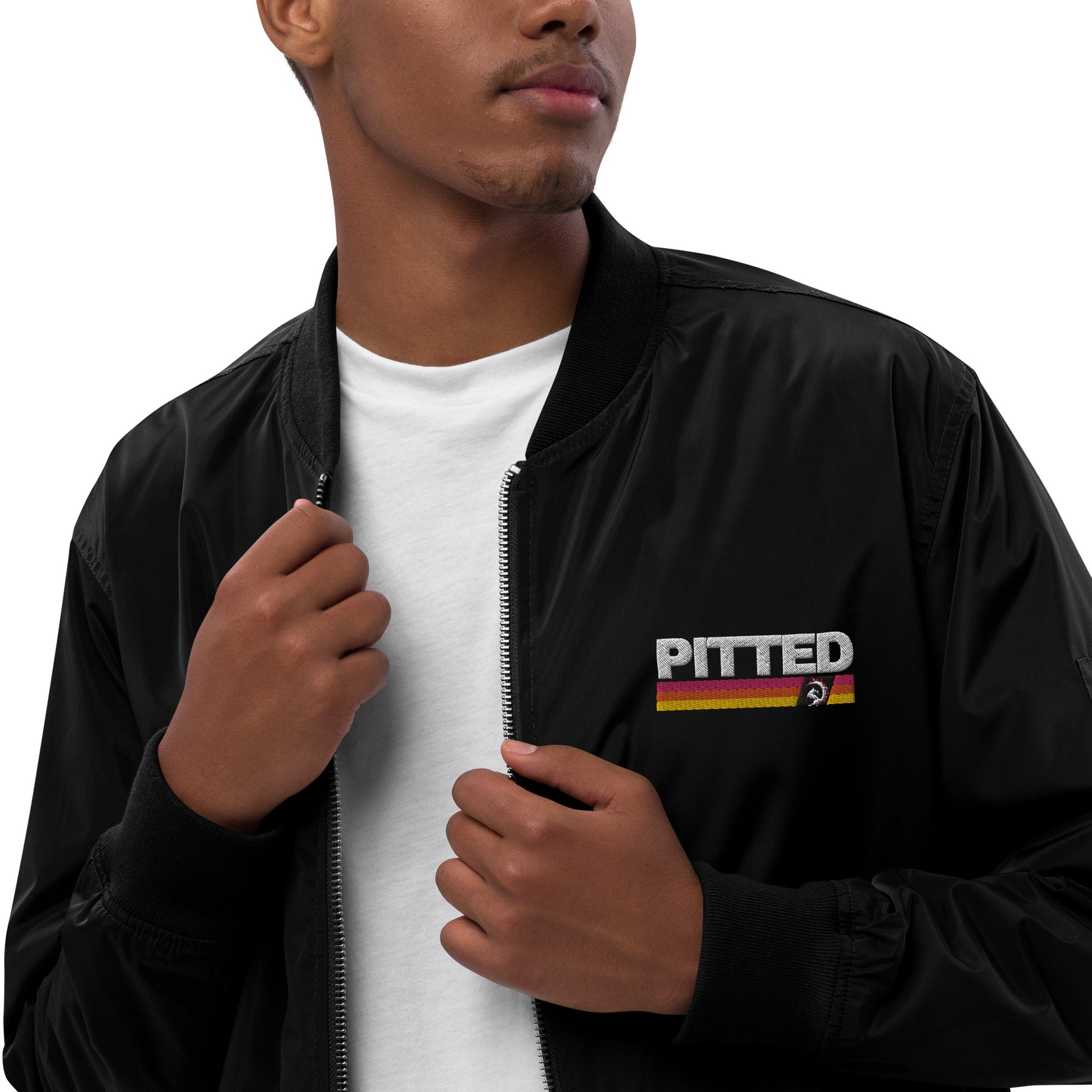 Eco-Friendly PITTED Bomber Jacket – Unisex, Sustainable & Stylish