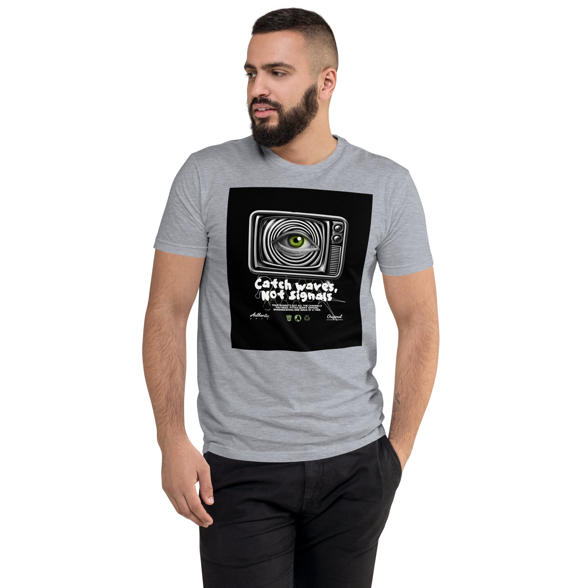 Catch Waves Not Signals Tee – Surf Style with Ultimate Comfort