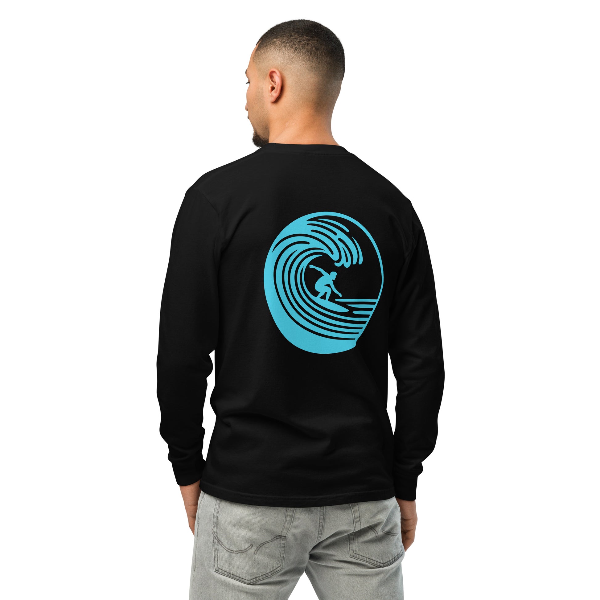 Electric Blue Dreams Men's Graphic Long Sleeve | PITTED Apparel