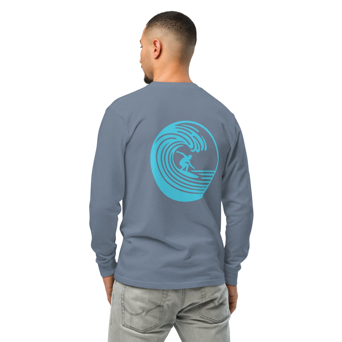Electric Blue Dreams Men's Graphic Long Sleeve | PITTED Apparel