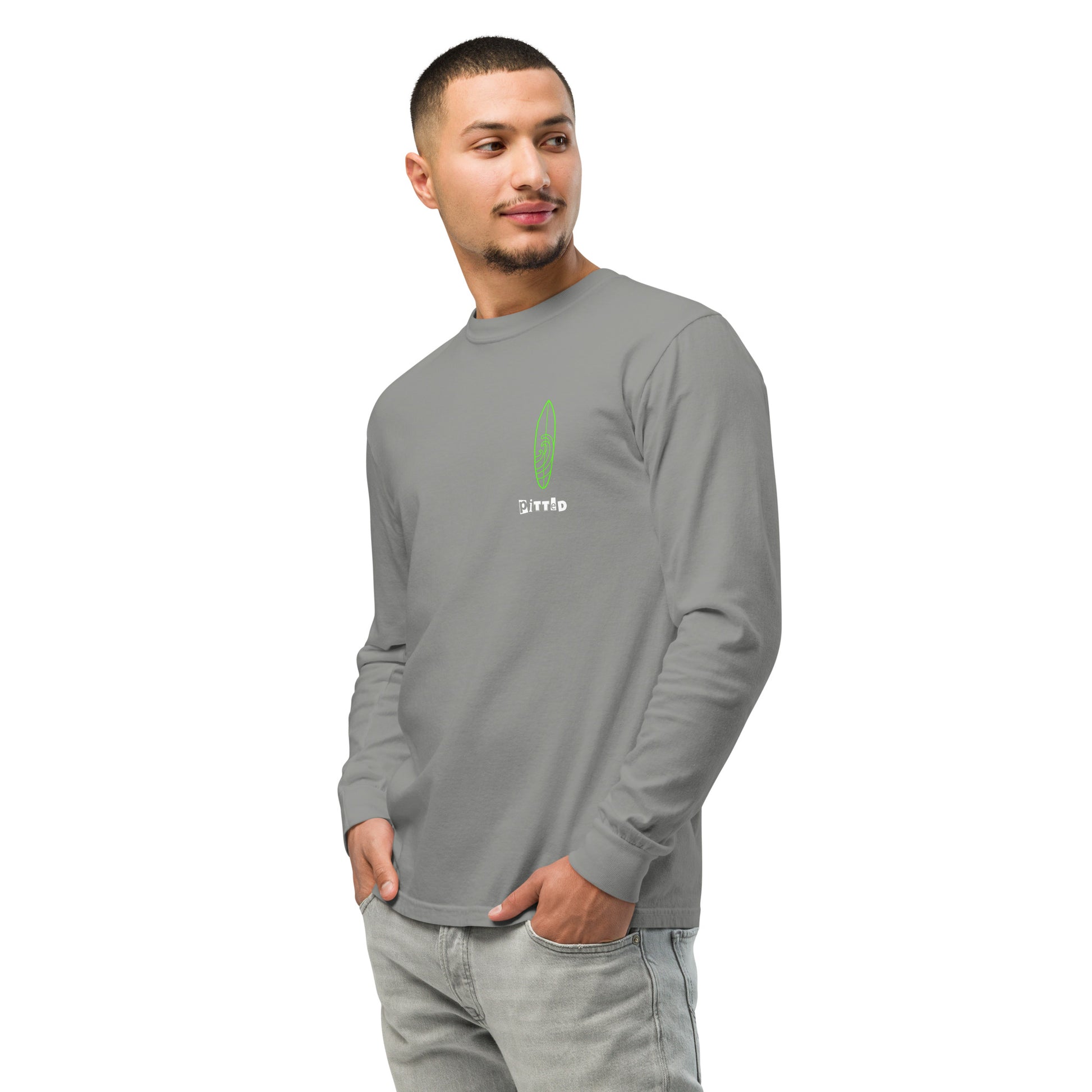 Electric Blue Dreams Men's Graphic Long Sleeve | PITTED Apparel