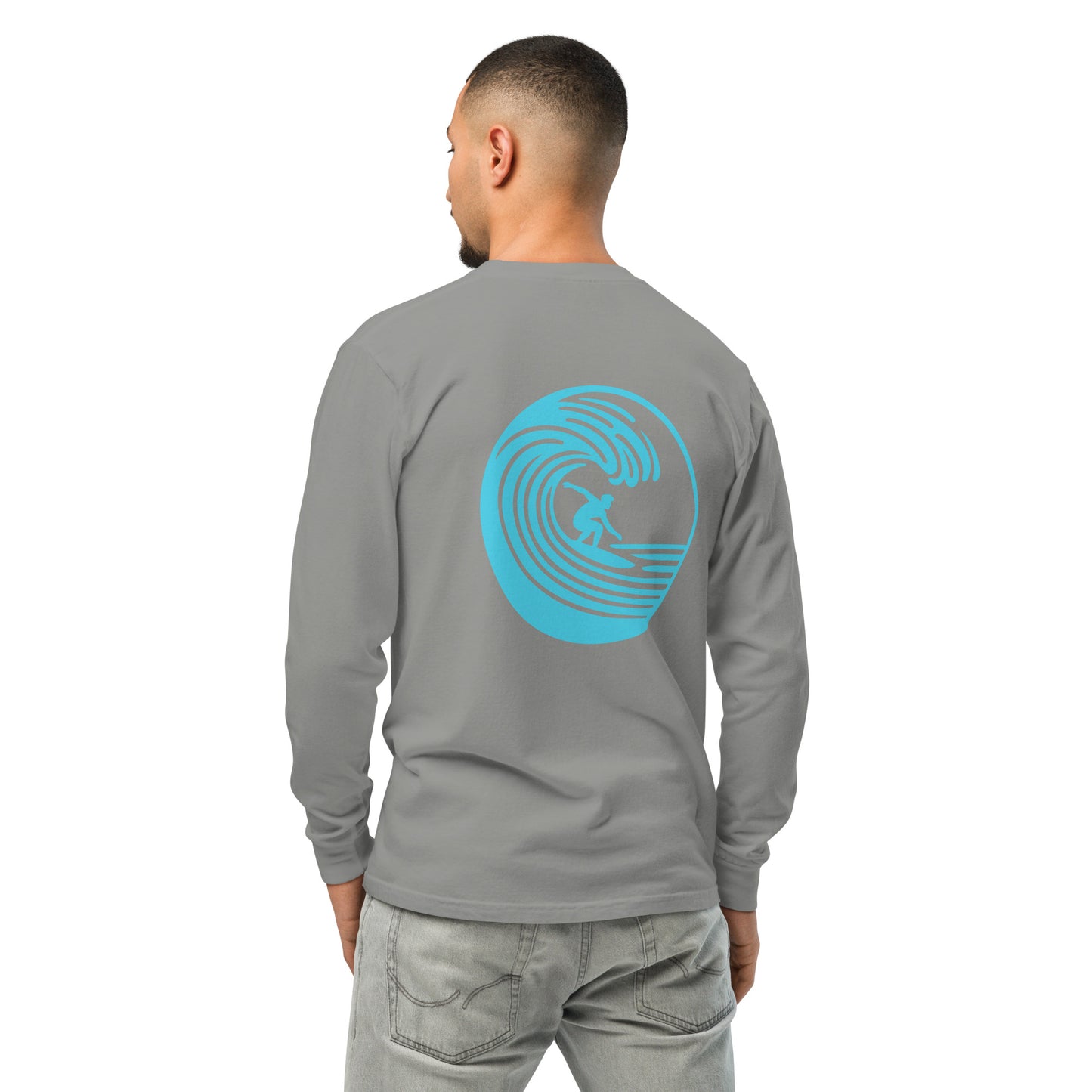 Electric Blue Dreams Men's Graphic Long Sleeve | PITTED Apparel