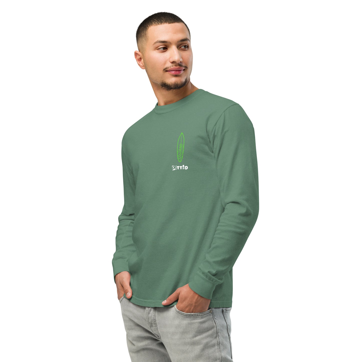 Electric Blue Dreams Men's Graphic Long Sleeve | PITTED Apparel