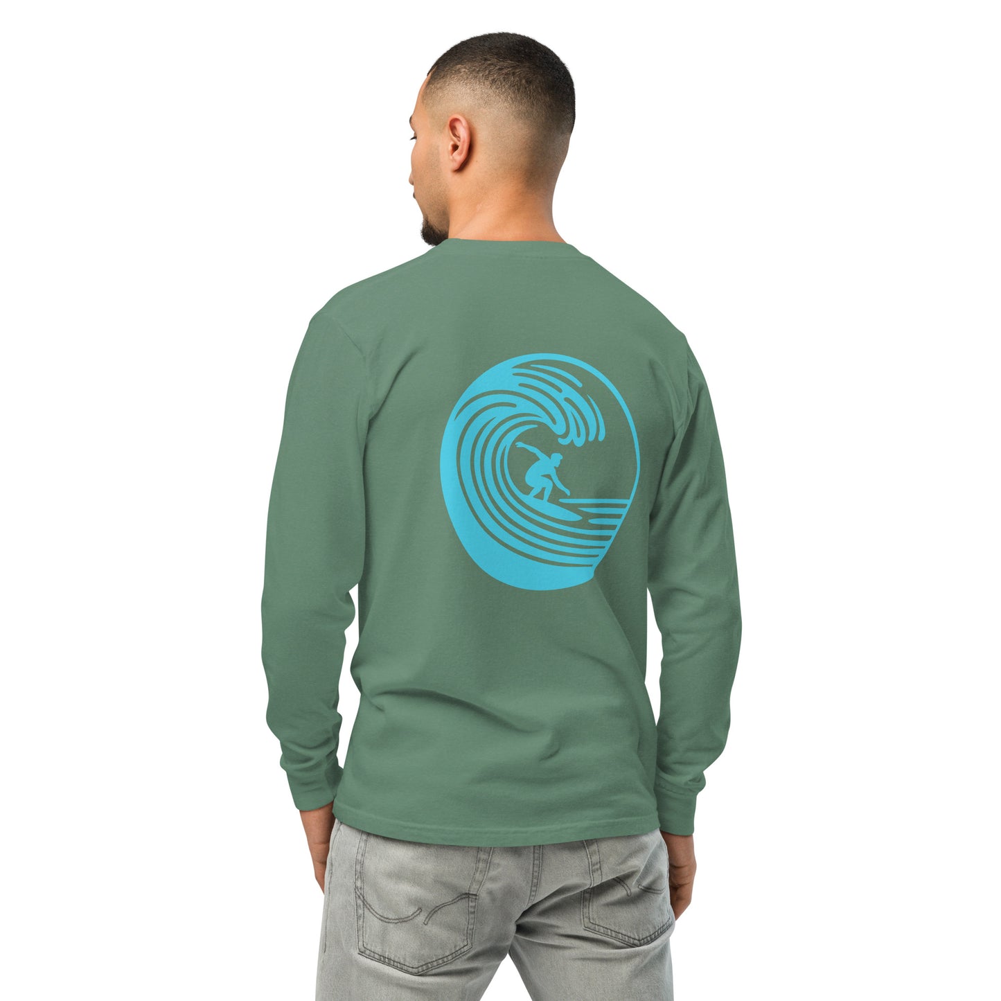 Electric Blue Dreams Men's Graphic Long Sleeve | PITTED Apparel