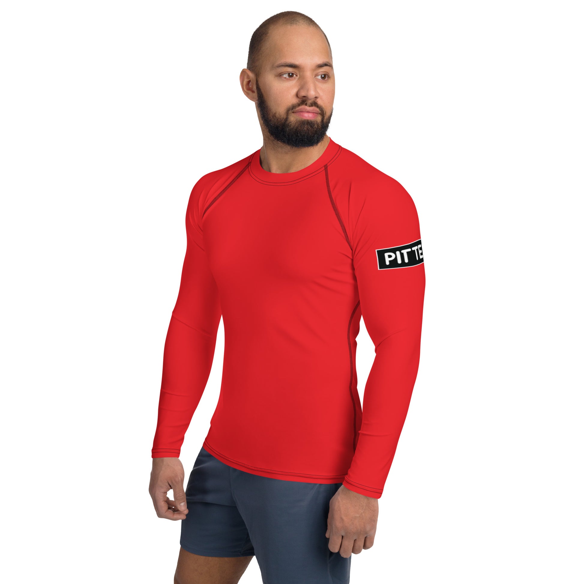 PITTED Simple Red Rash Guard – Ultimate Sun & Comfort Protection