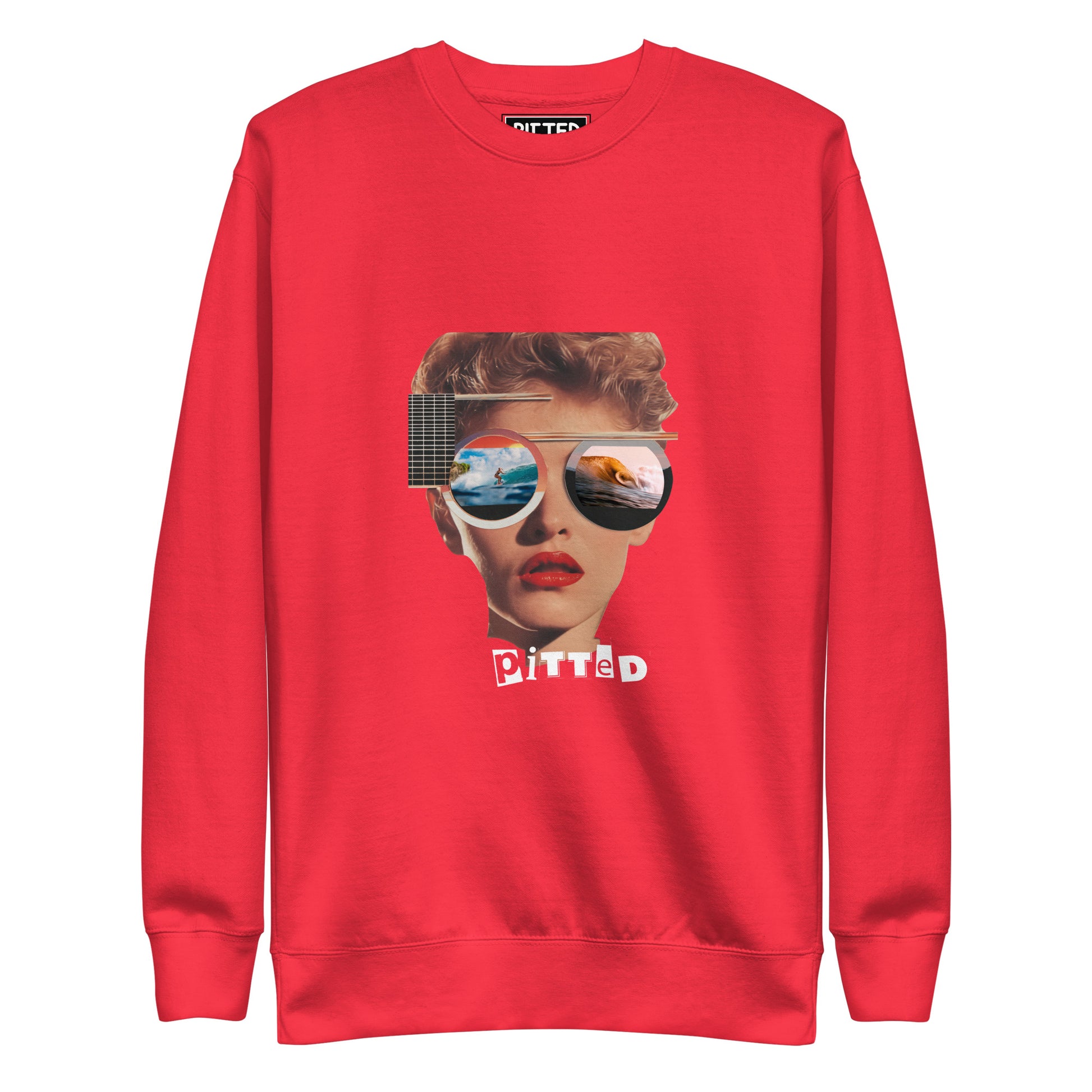 Firing PITTED Crew Neck: Bold Style & Unmatched Comfort Red Sweathshirt
