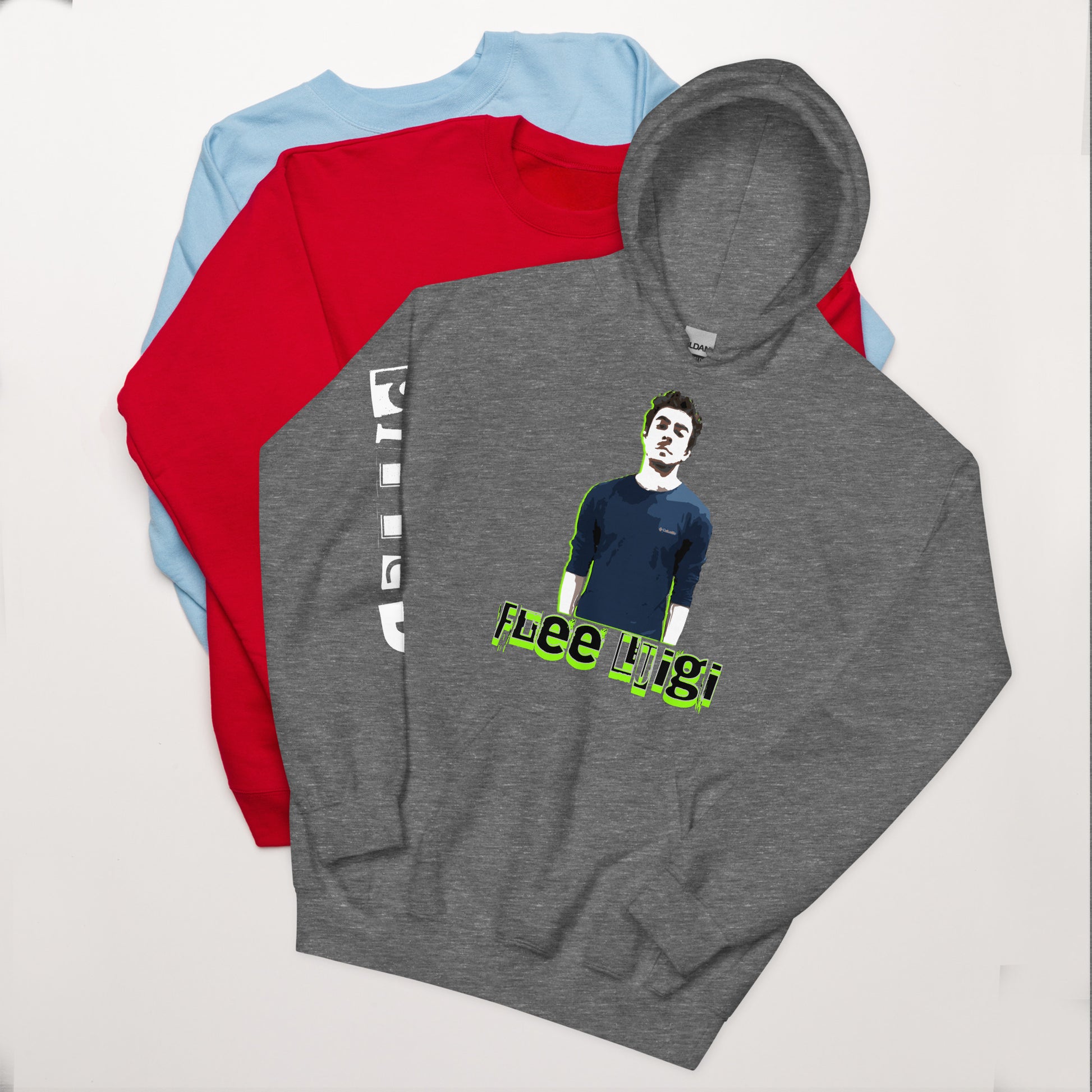Free Luigi Hoodie: Bold Comfort, Thoughtful Style Hoodie Graphite Heather Grey