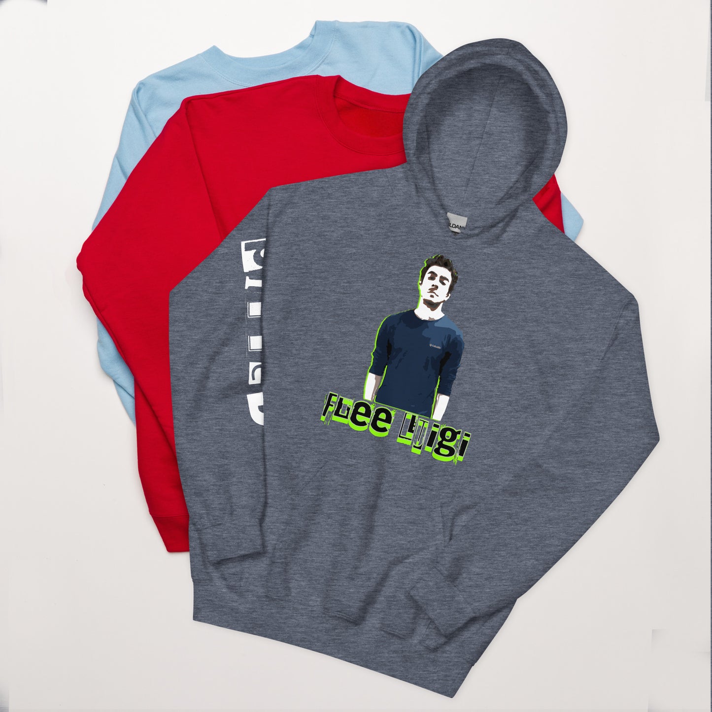 Free Luigi Hoodie: Bold Comfort, Thoughtful Style Hoodie Heather Sport Grey