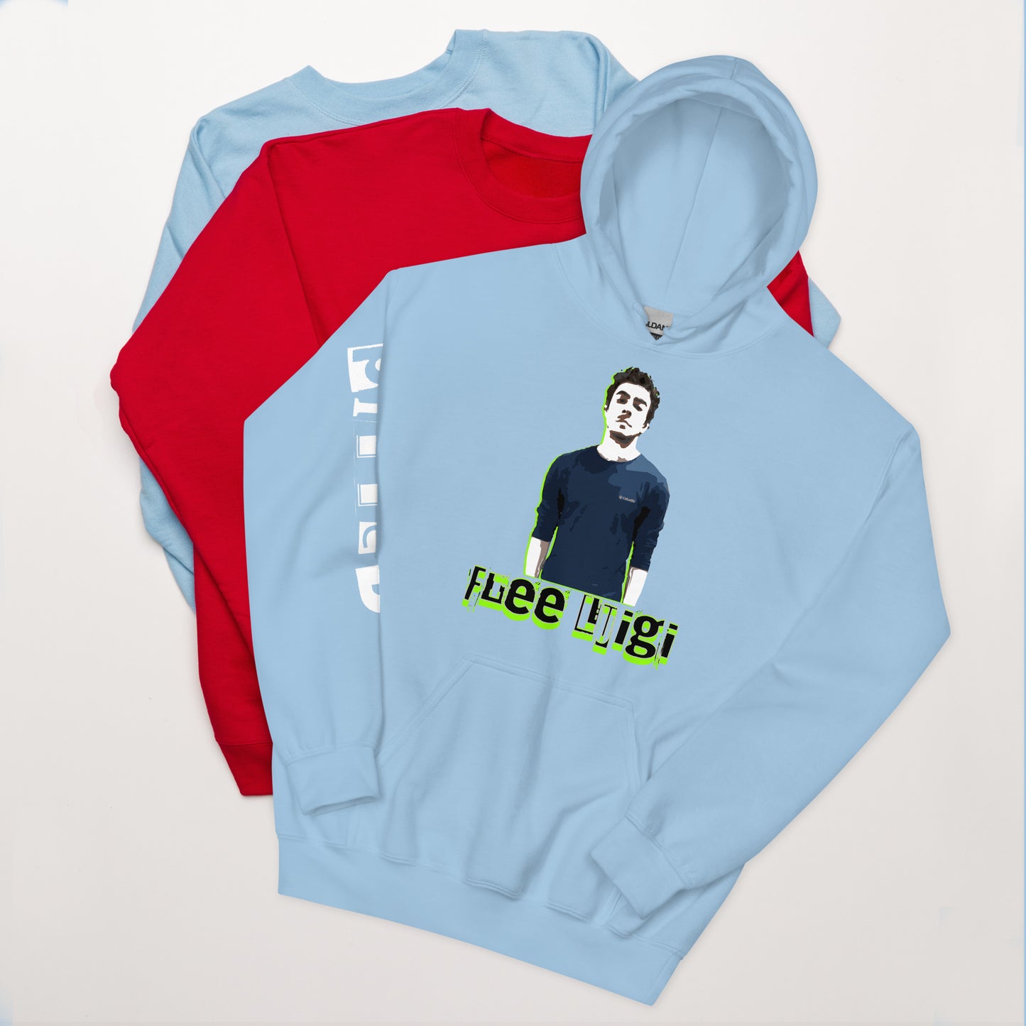 Free Luigi Hoodie: Bold Comfort, Thoughtful Style Hoodie Light Blue