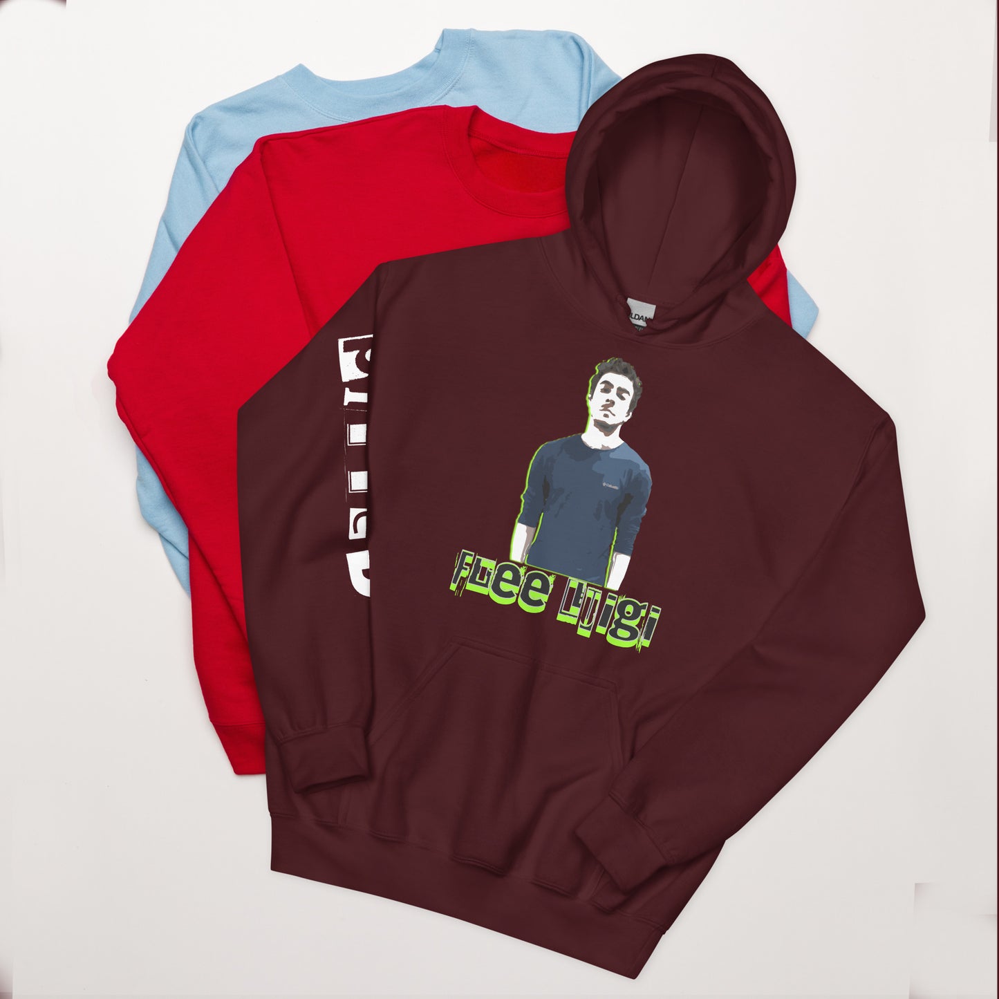 Free Luigi Hoodie: Bold Comfort, Thoughtful Style Hoodie Maroon