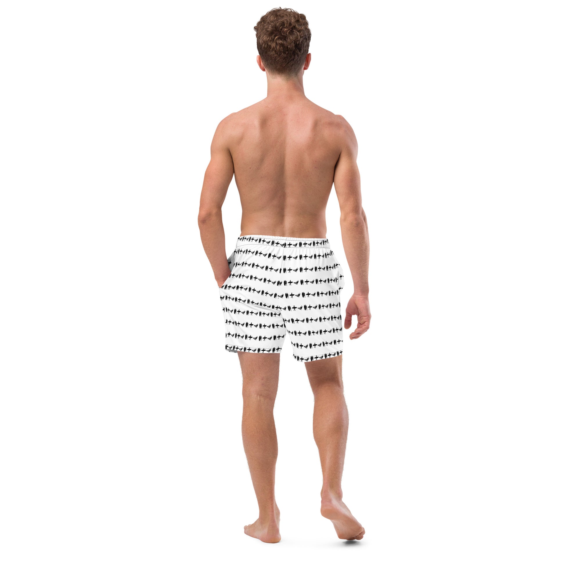 PITTED White Surf Trunks – Stylish Comfort for Every Wave
