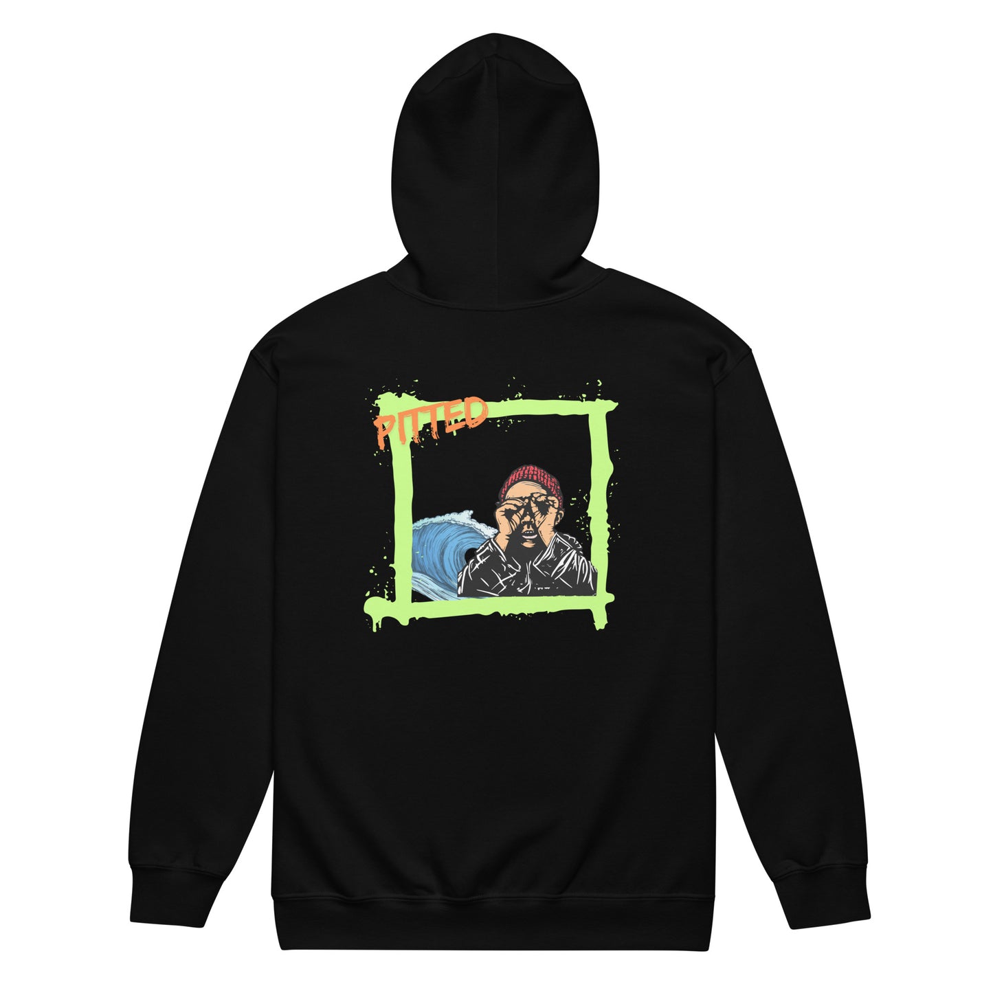 It’s On Hoodie: Bold Surf Style Meets Ultimate Comfort Black Back