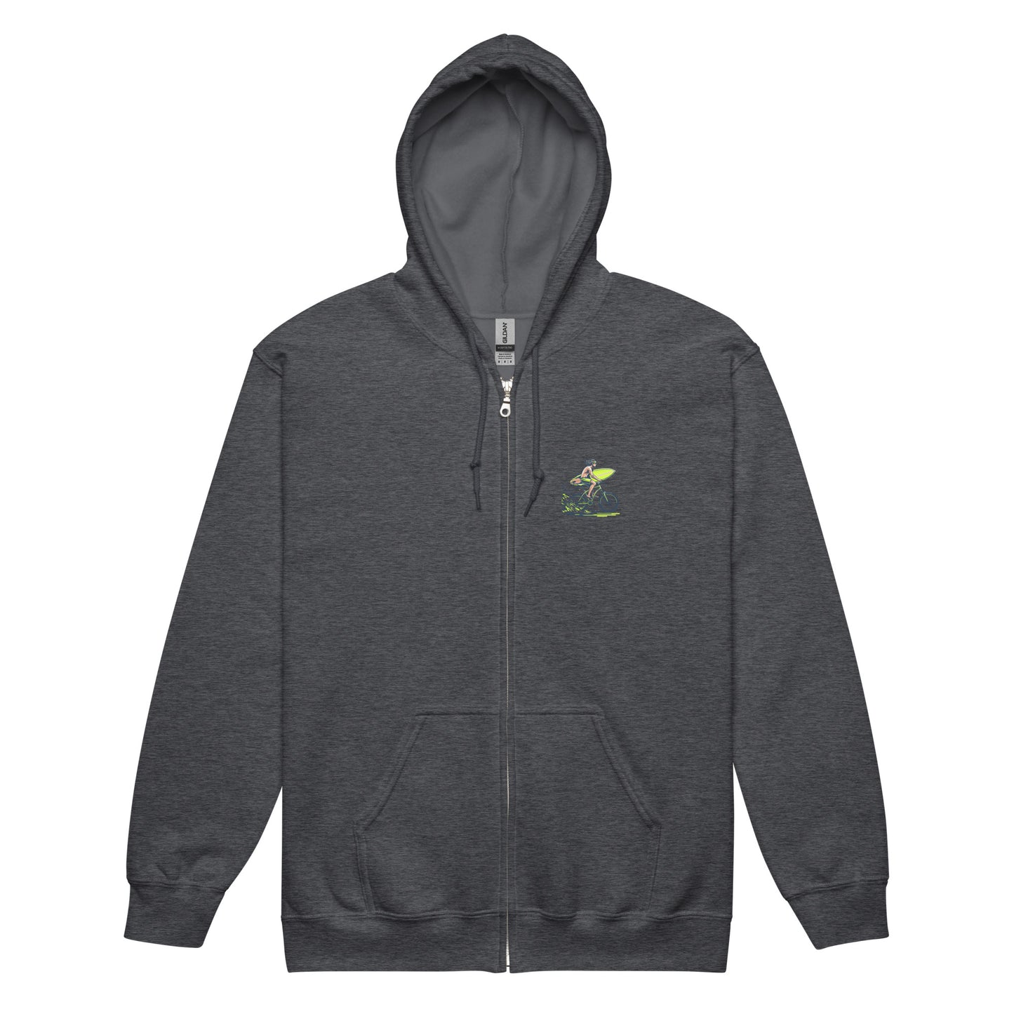 It’s On Hoodie: Bold Surf Style Meets Ultimate Comfort Dark Heather Grey Front