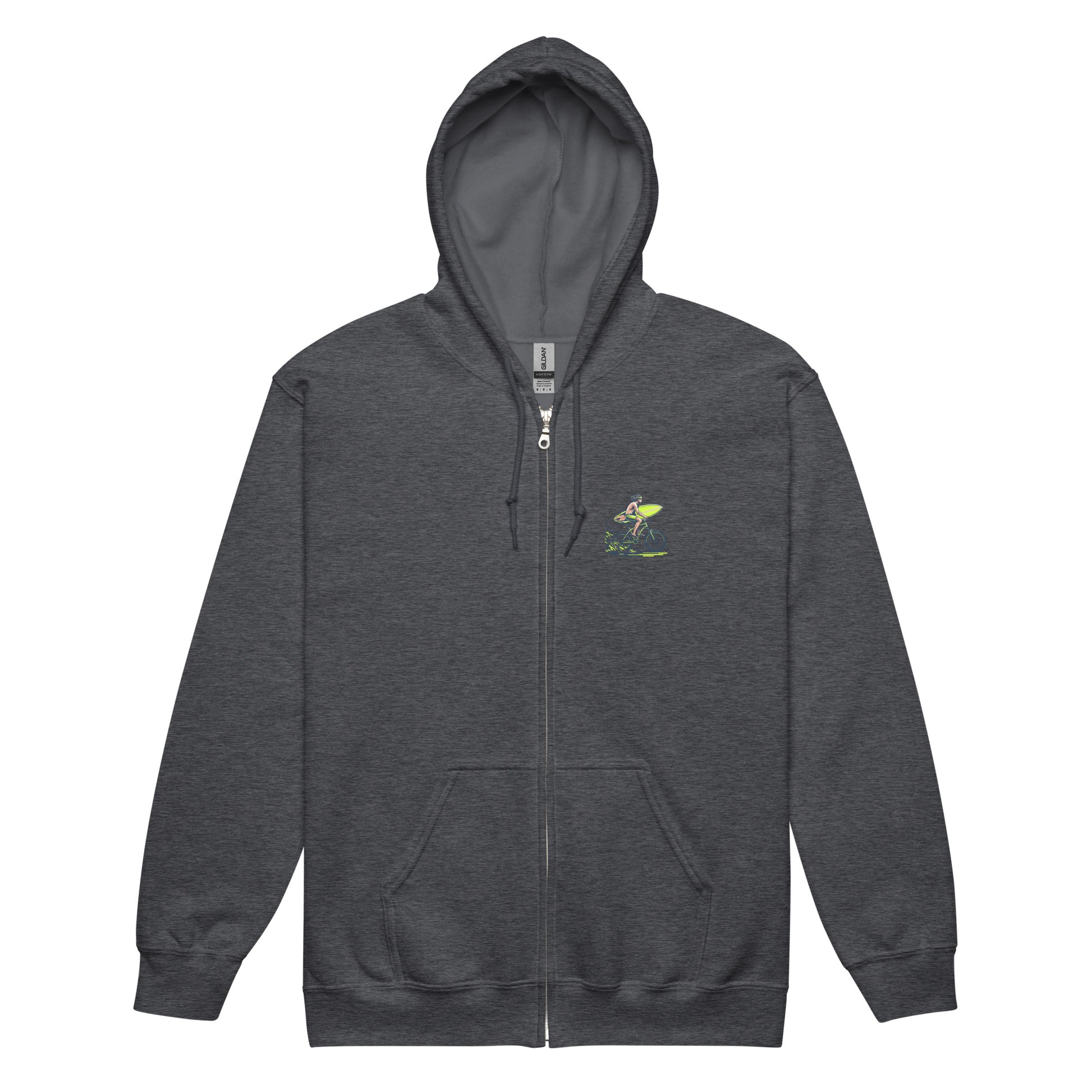 It’s On Hoodie: Bold Surf Style Meets Ultimate Comfort Dark Heather Grey Front