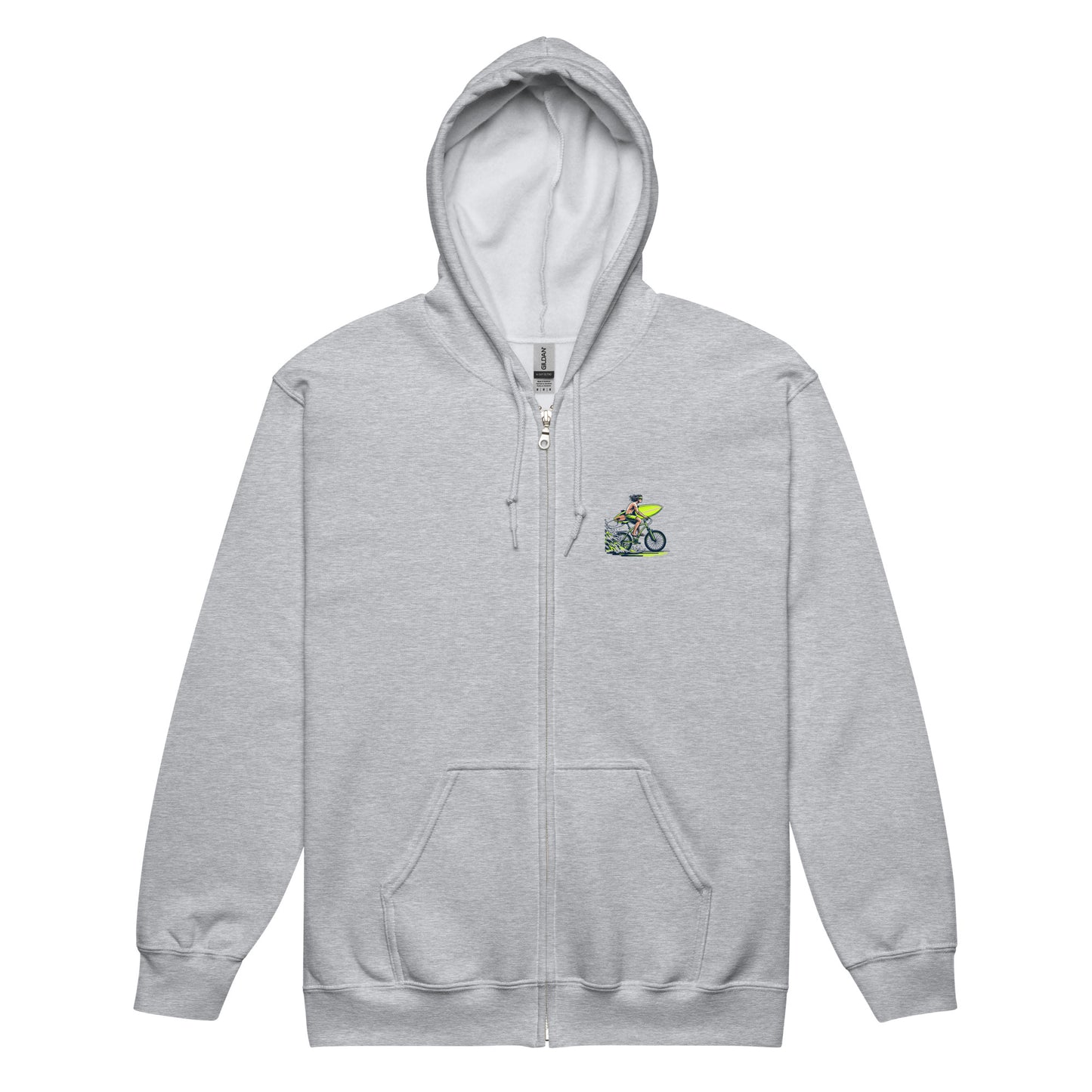It’s On Hoodie: Bold Surf Style Meets Ultimate Comfort Sports Grey Front