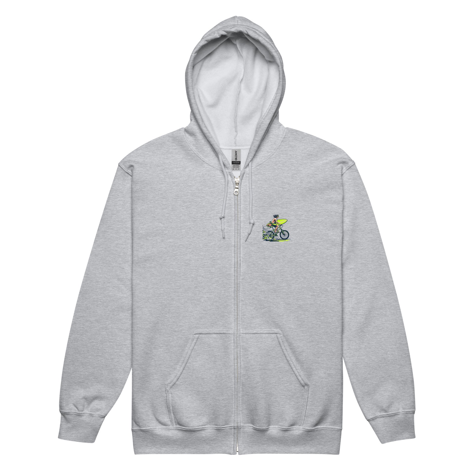 It’s On Hoodie: Bold Surf Style Meets Ultimate Comfort Sports Grey Front