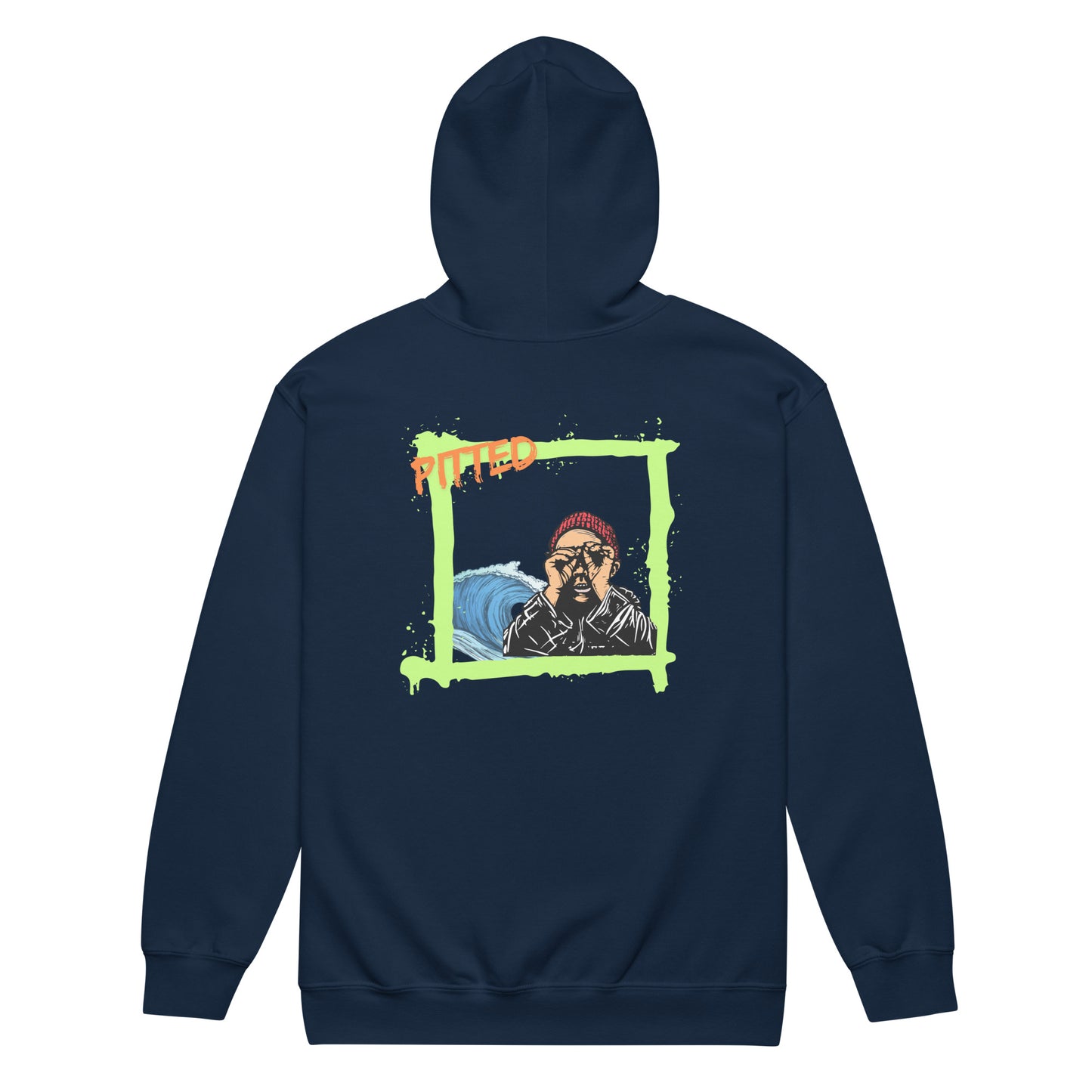 It’s On Hoodie: Bold Surf Style Meets Ultimate Comfort Navy Back