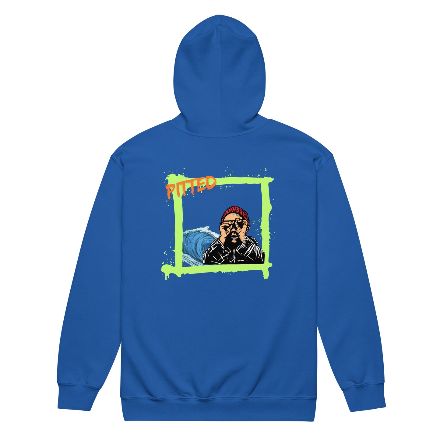 It’s On Hoodie: Bold Surf Style Meets Ultimate Comfort Royal Blue Back 