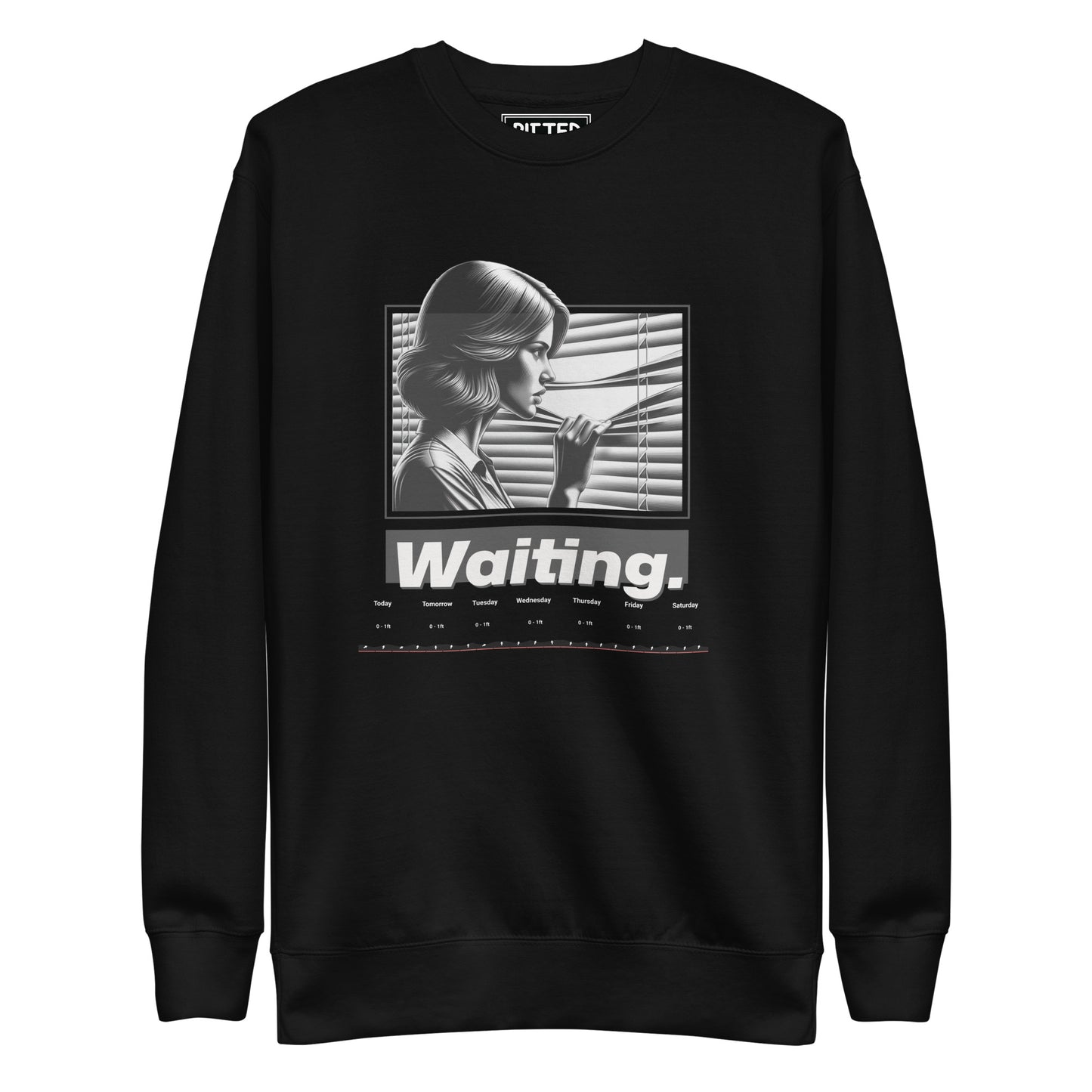 New England Surf Report Crewneck: Bold Style & Comfort Black 