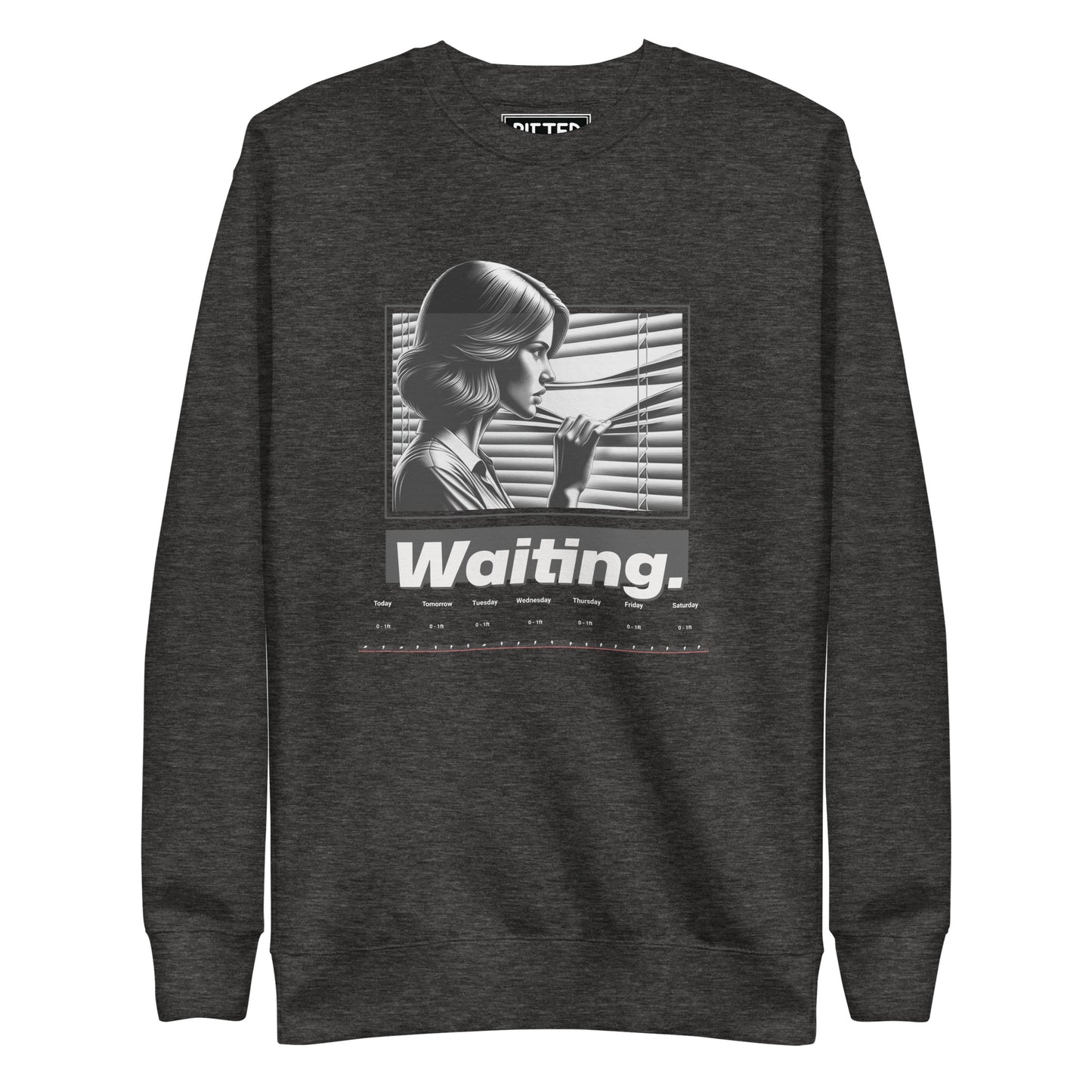 New England Surf Report Crewneck: Bold Style & Comfort Charcoal Heather