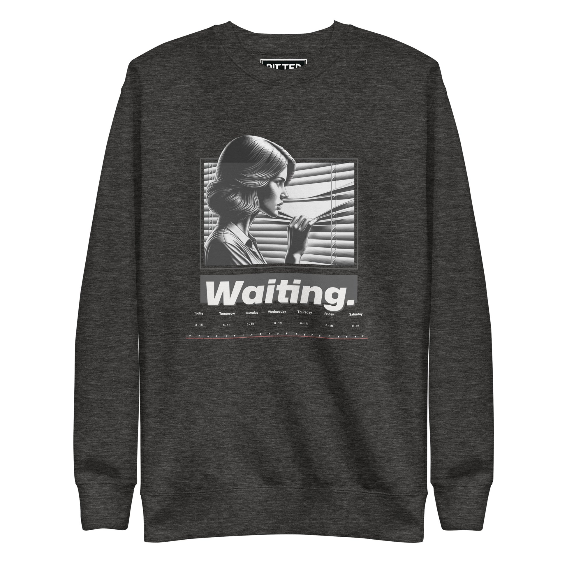 New England Surf Report Crewneck: Bold Style & Comfort Charcoal Heather